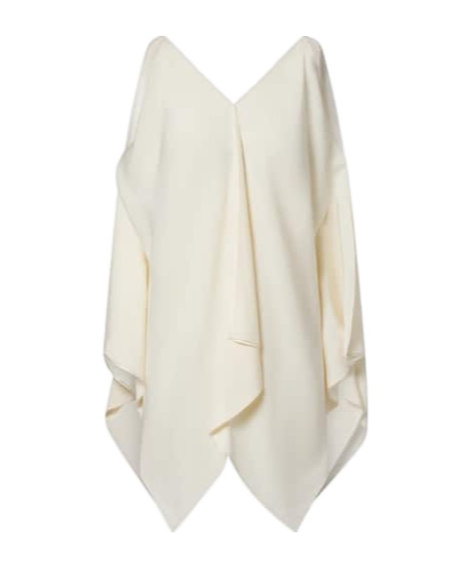 The Row V-neck Draped Top In White