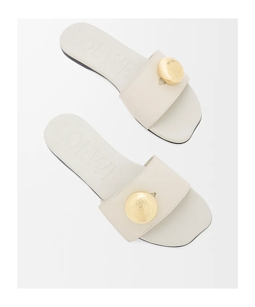 Loewe Pebble Slide In Soft Calfskin