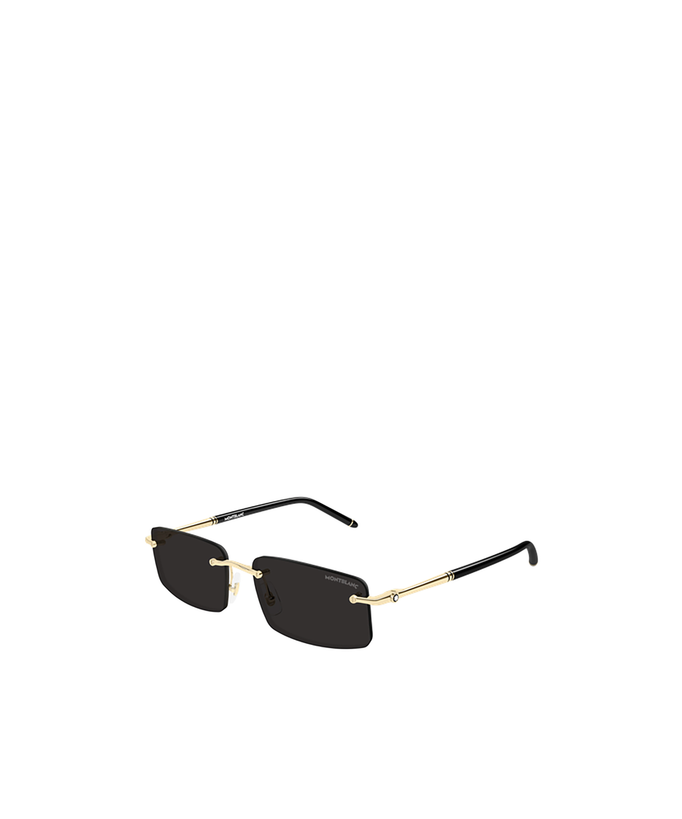 Montblanc Eyewear Rectangular Frame Sunglasses In Black