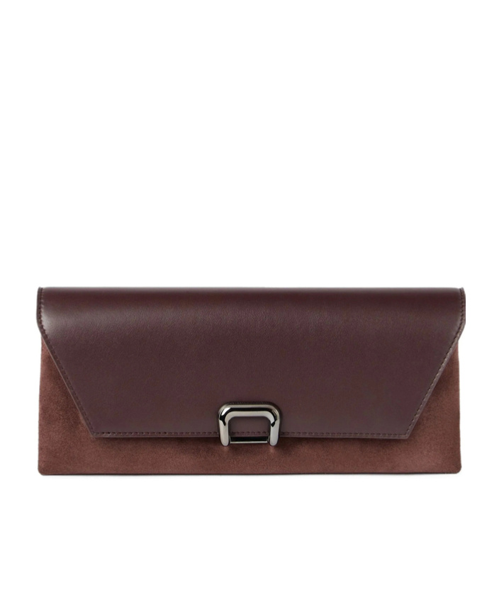 Brunello Cucinelli Logo Clutch In Red