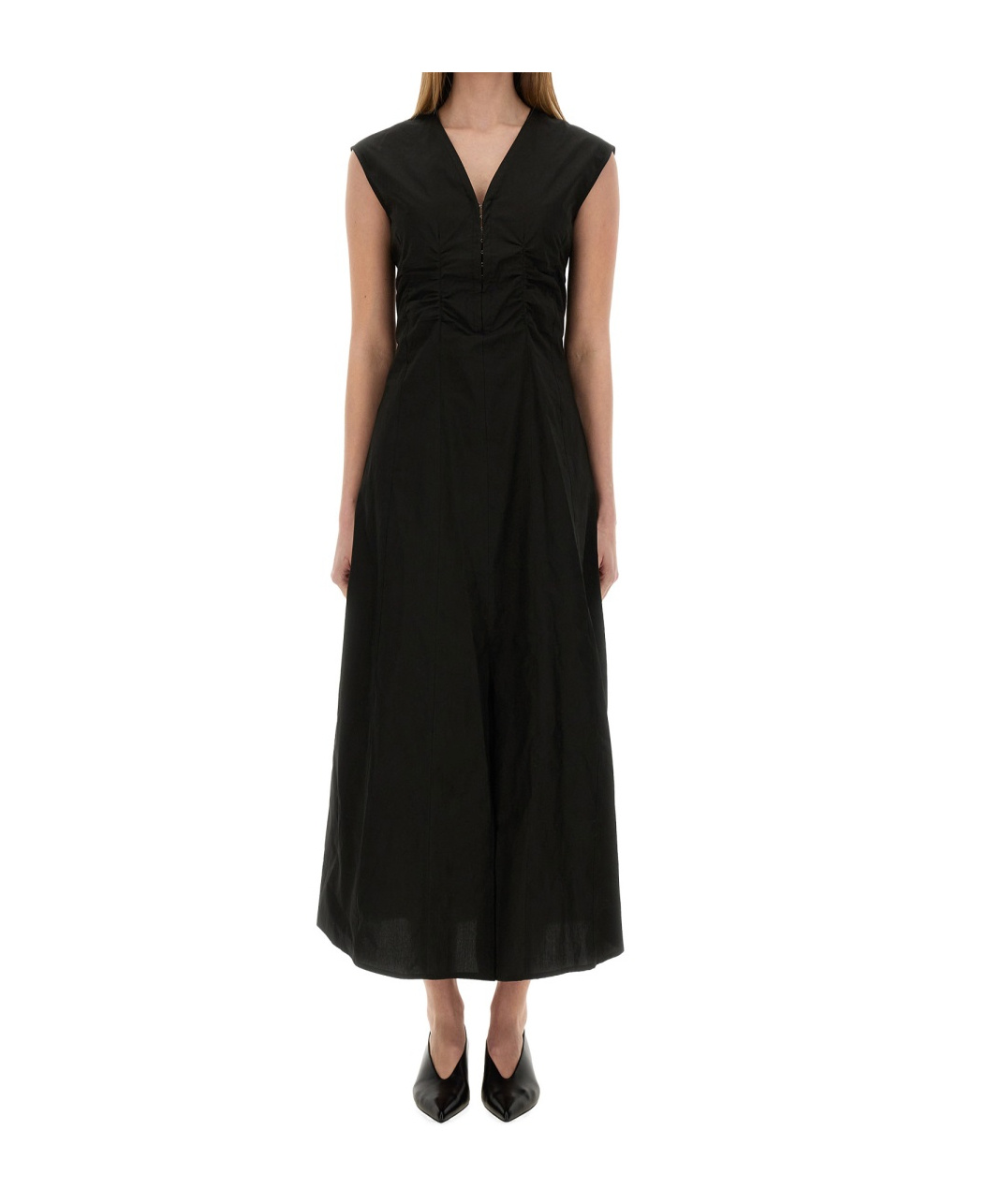 Alysi Long Poplin Dress