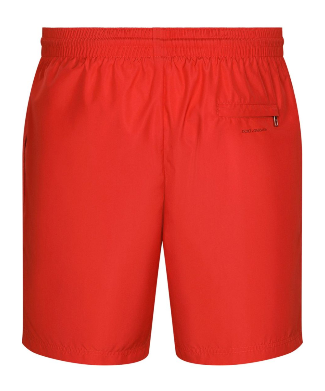 Dolce & Gabbana Logo-print Swim Shorts In Red