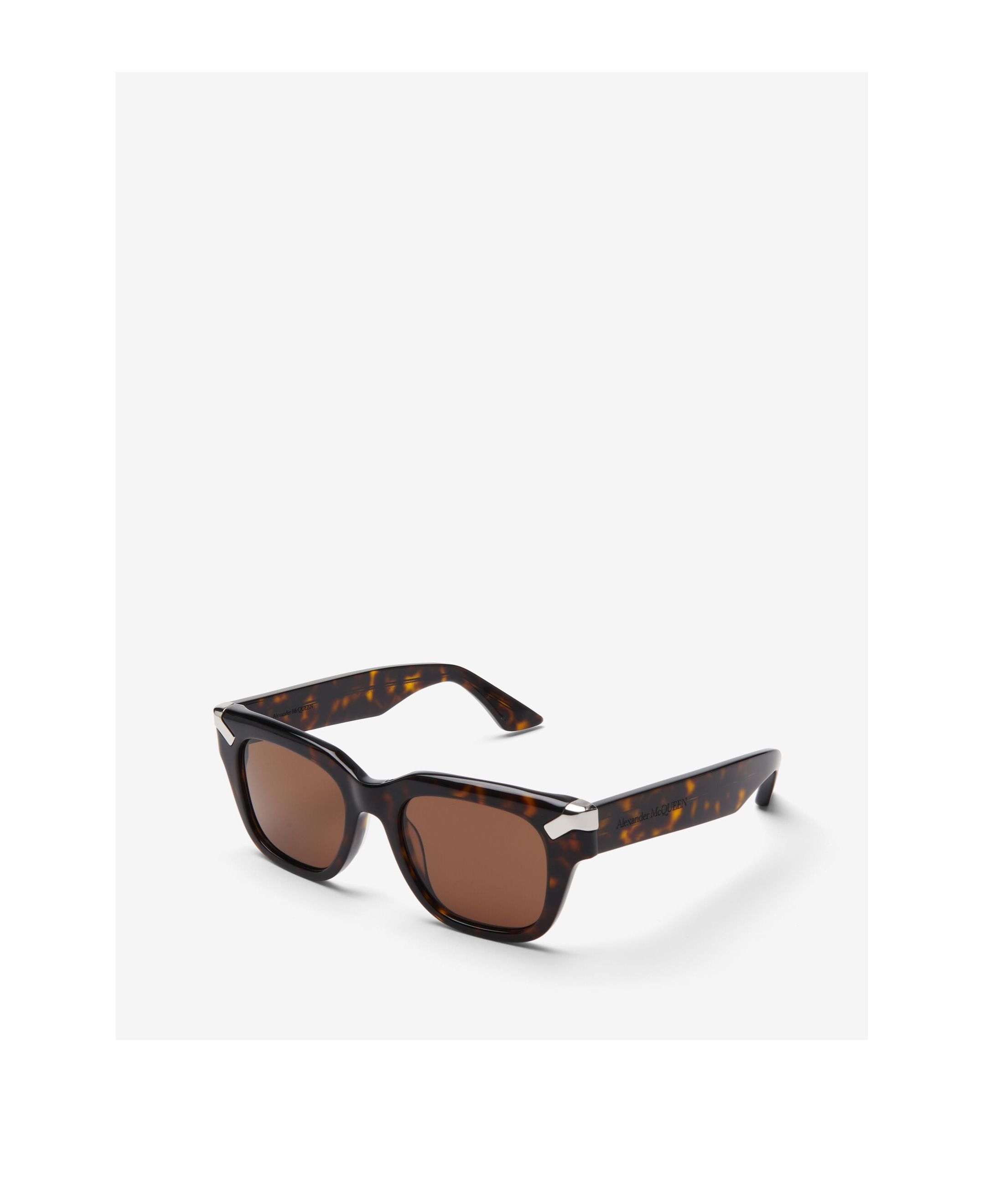Alexander Mcqueen Eyewear Square Frame Sunglasses In Brown