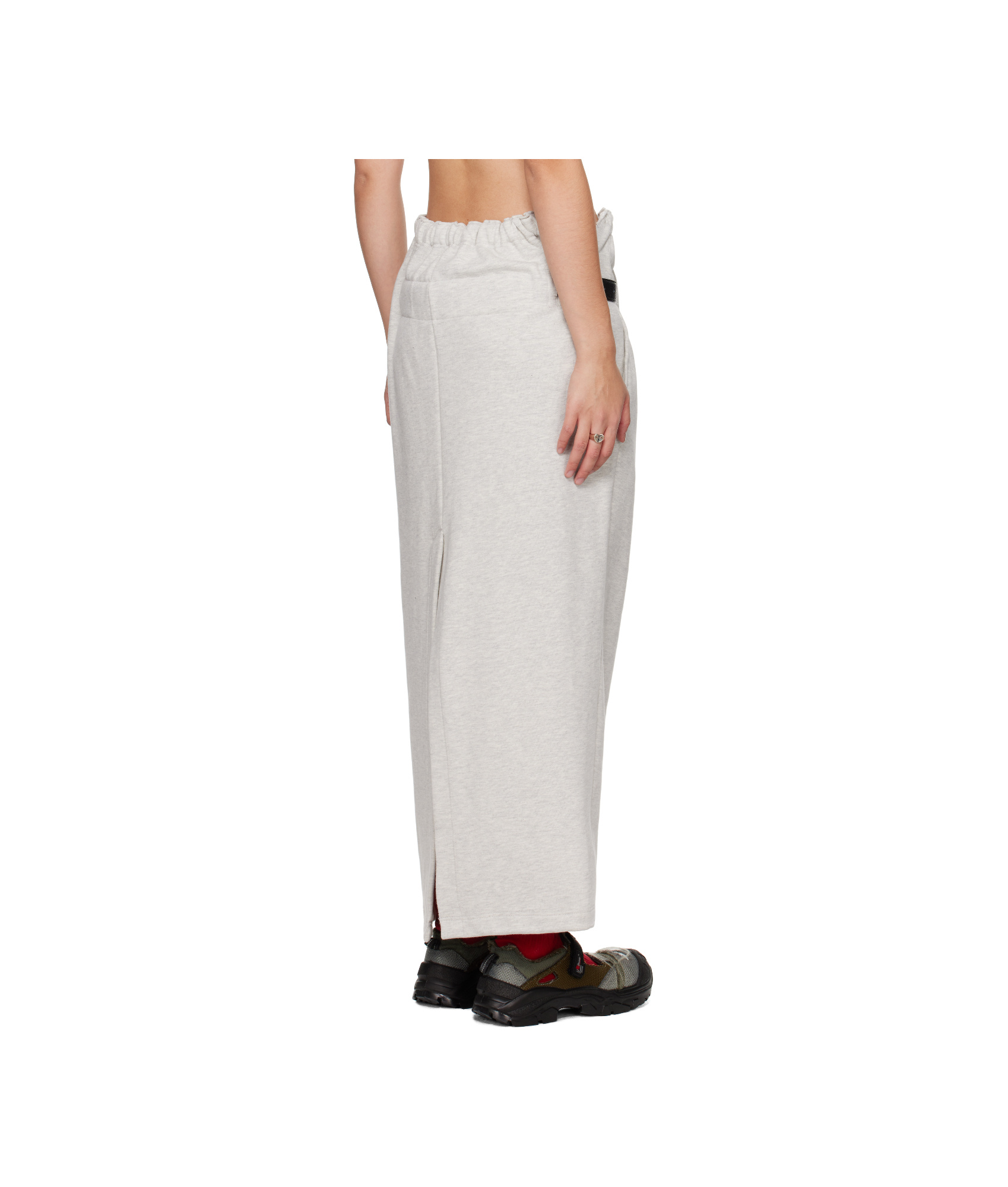 Magliano Gray Provincia Maxi Skirt In White