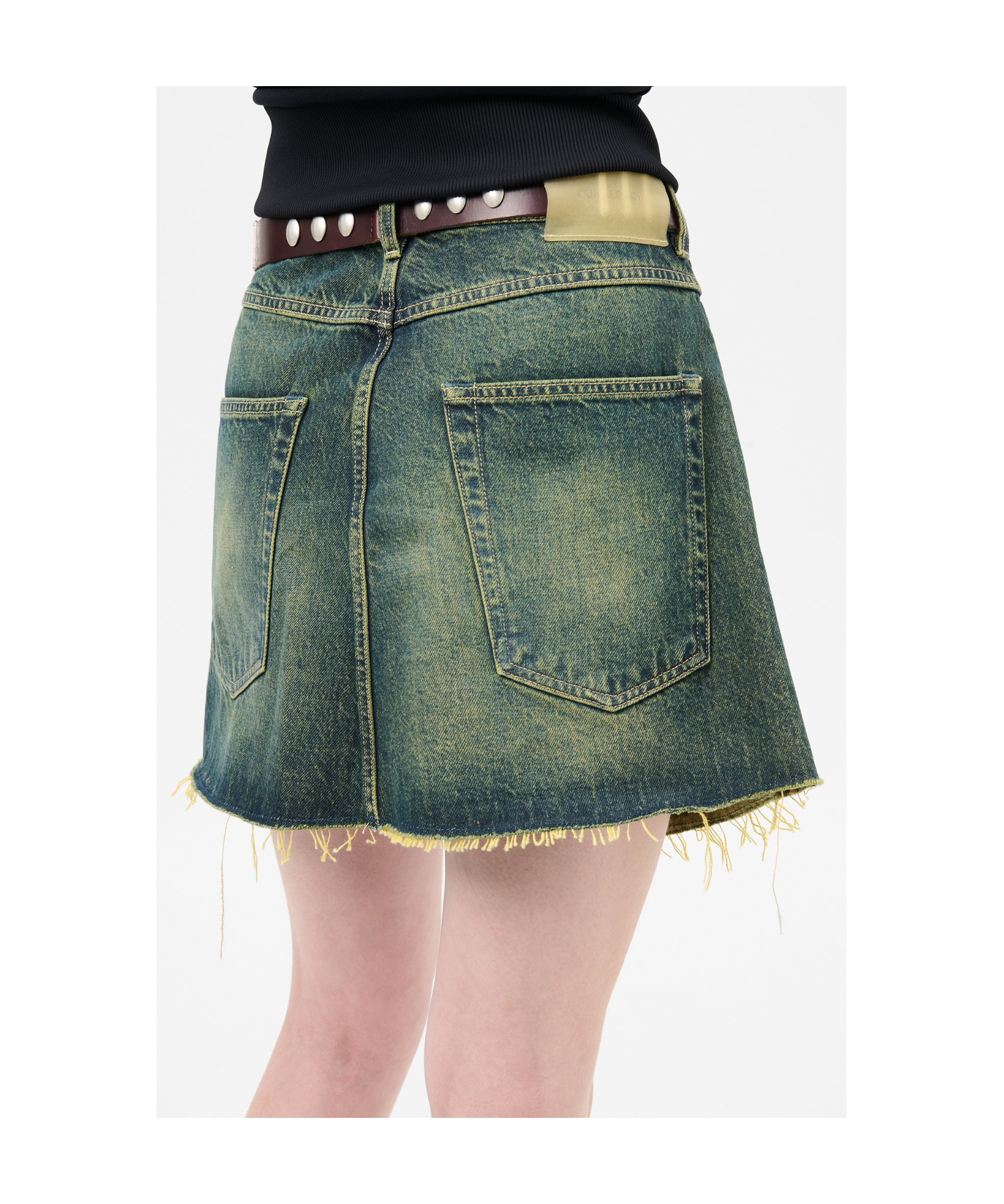 Shop Our Legacy Cover Mini Skirt In Green