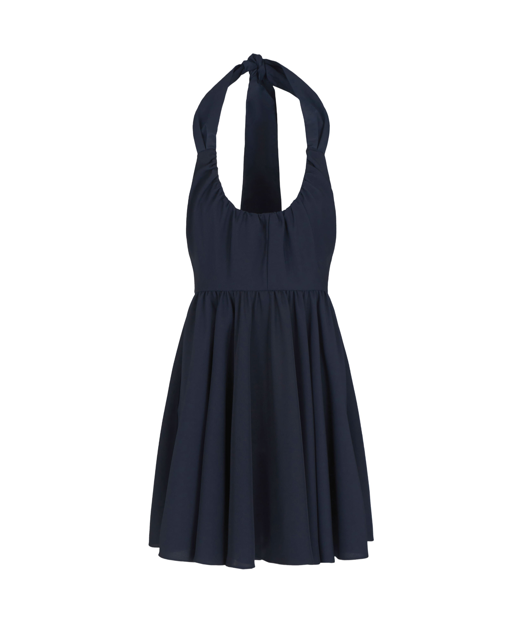 Armani Exchange Halter Neck Dress In Black