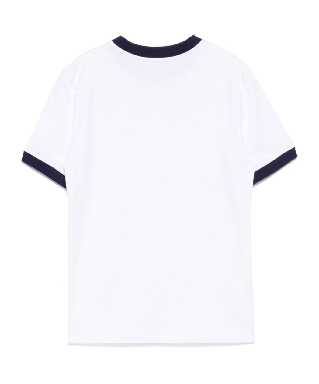 Msgm White Crewneck T-shirt With Logo Print On The Front In White