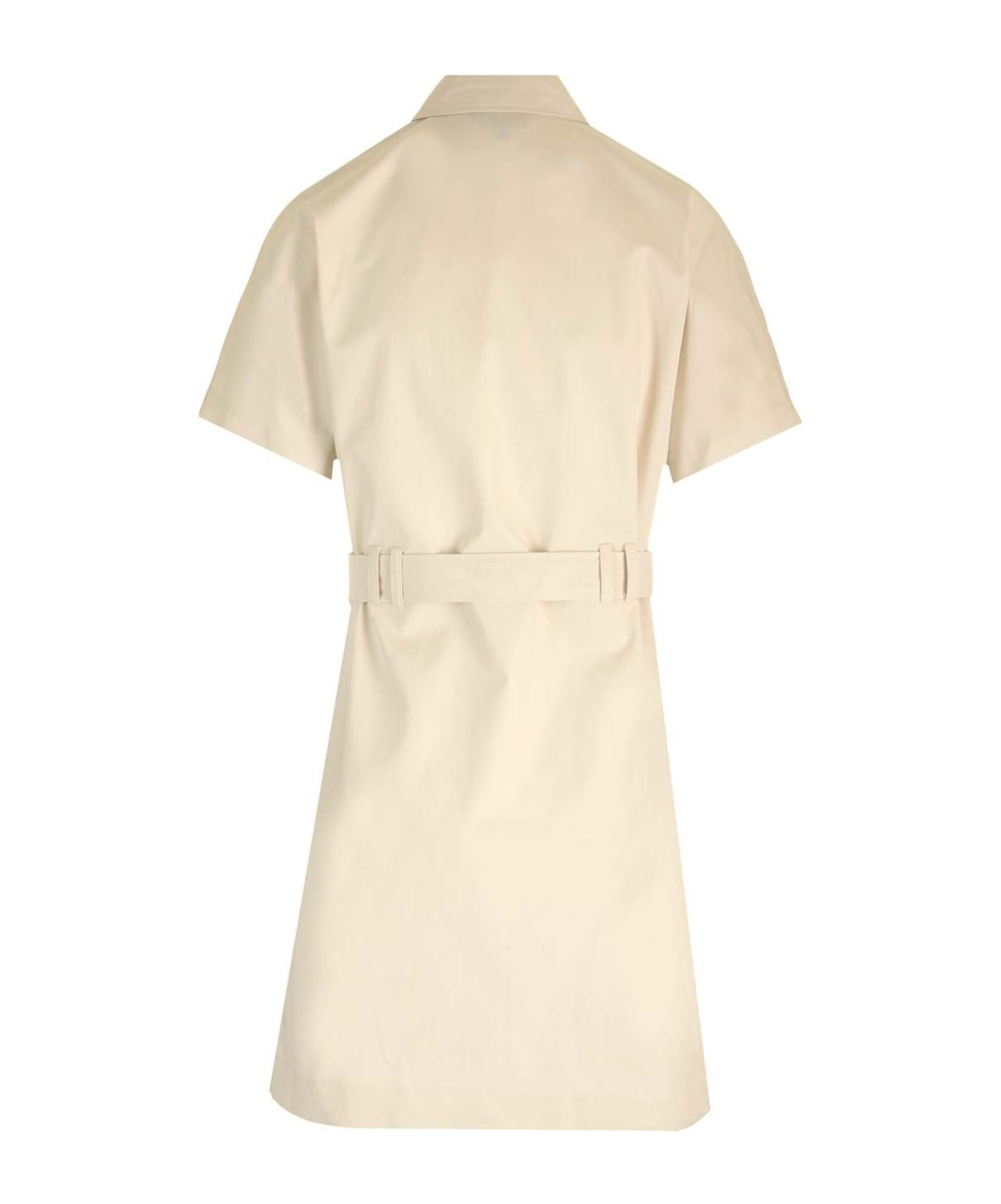 Apc Drew Courte Mini Shirt Dress In Nude