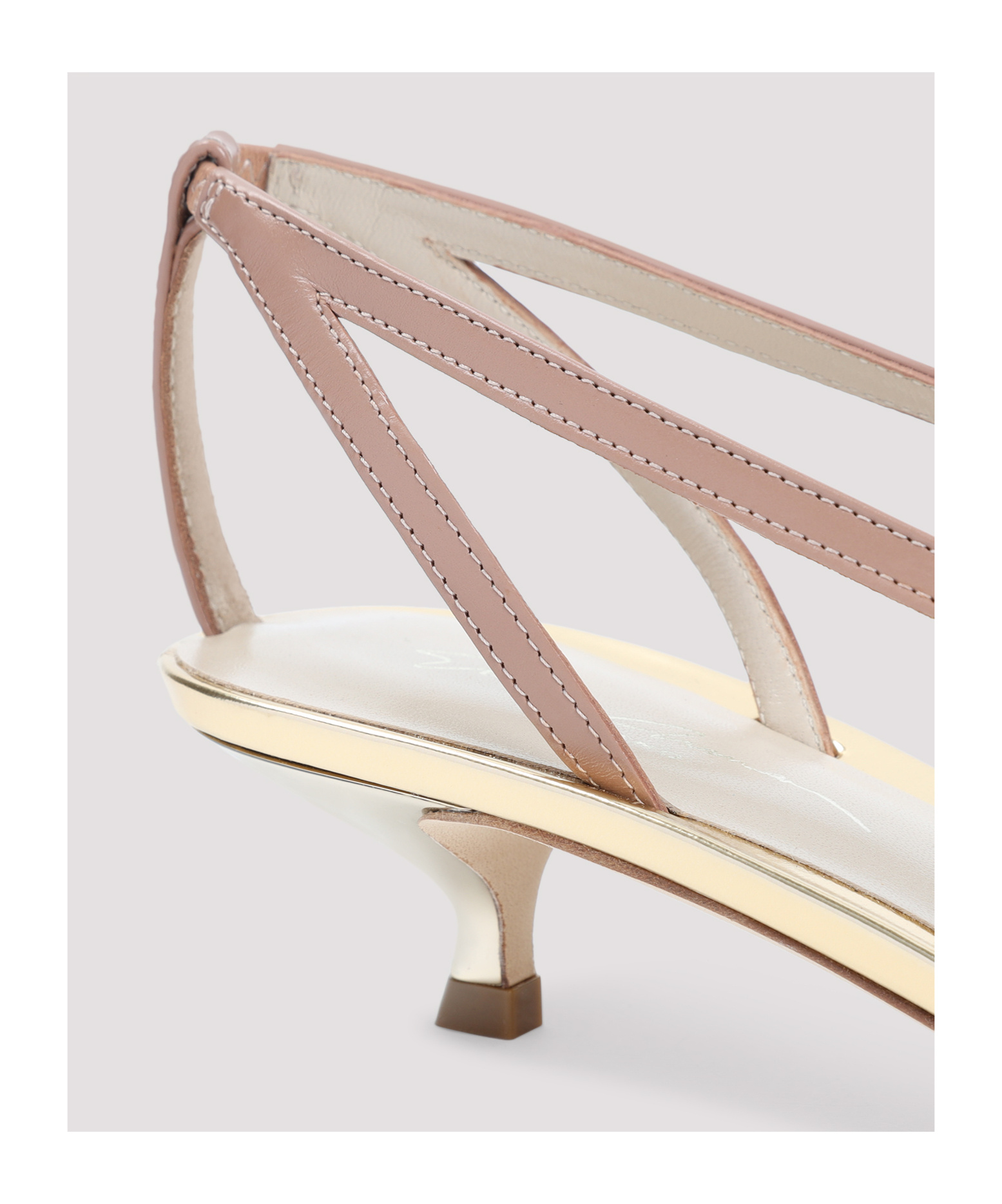 Shop Giorgio Armani 30mm Leather Pumps In Nude