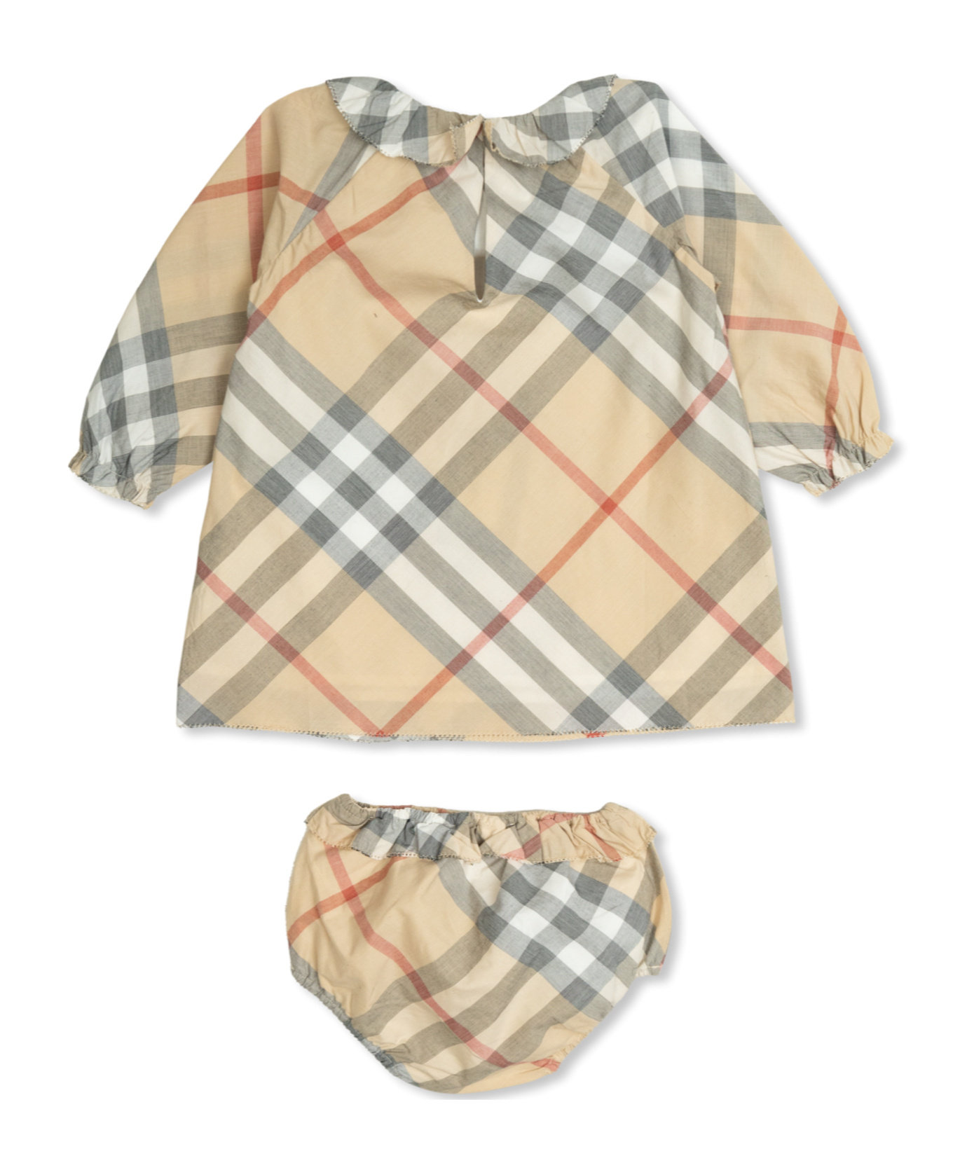 BURBERRY BURBERRY KIDS CHECKED DRESS WITH BLOOMERS