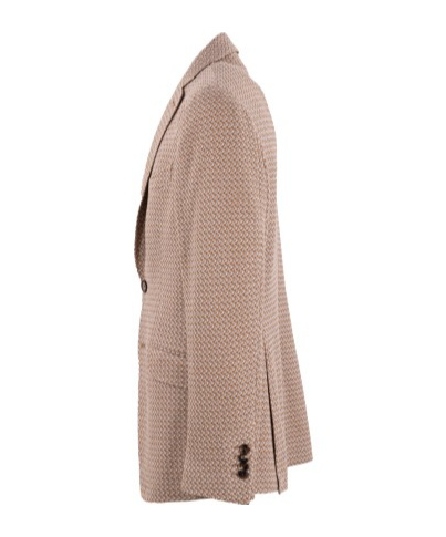 Etro Single-breasted Blazer In Nude