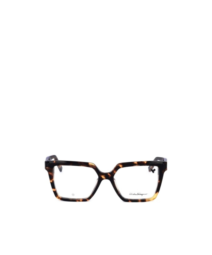 Ferragamo Eyewear Square Frame Glasses In Burgundy