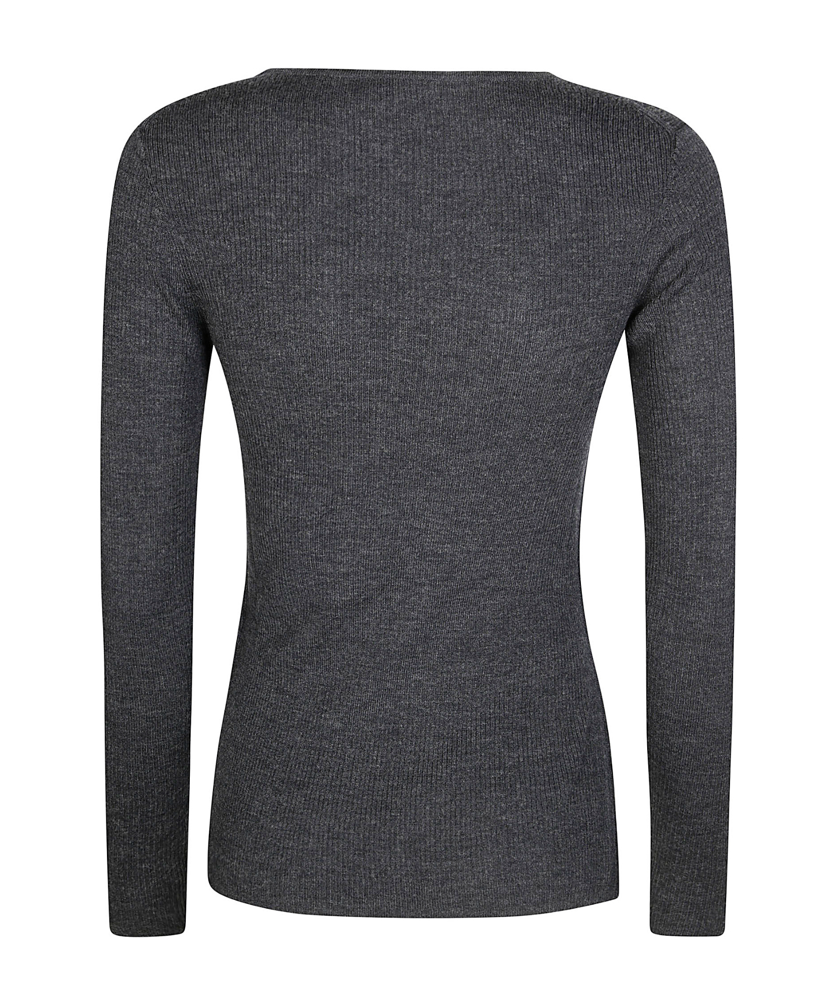 P.a.r.o.s.h Parosh Maglia Scollo Asimmetrico Costina In Black