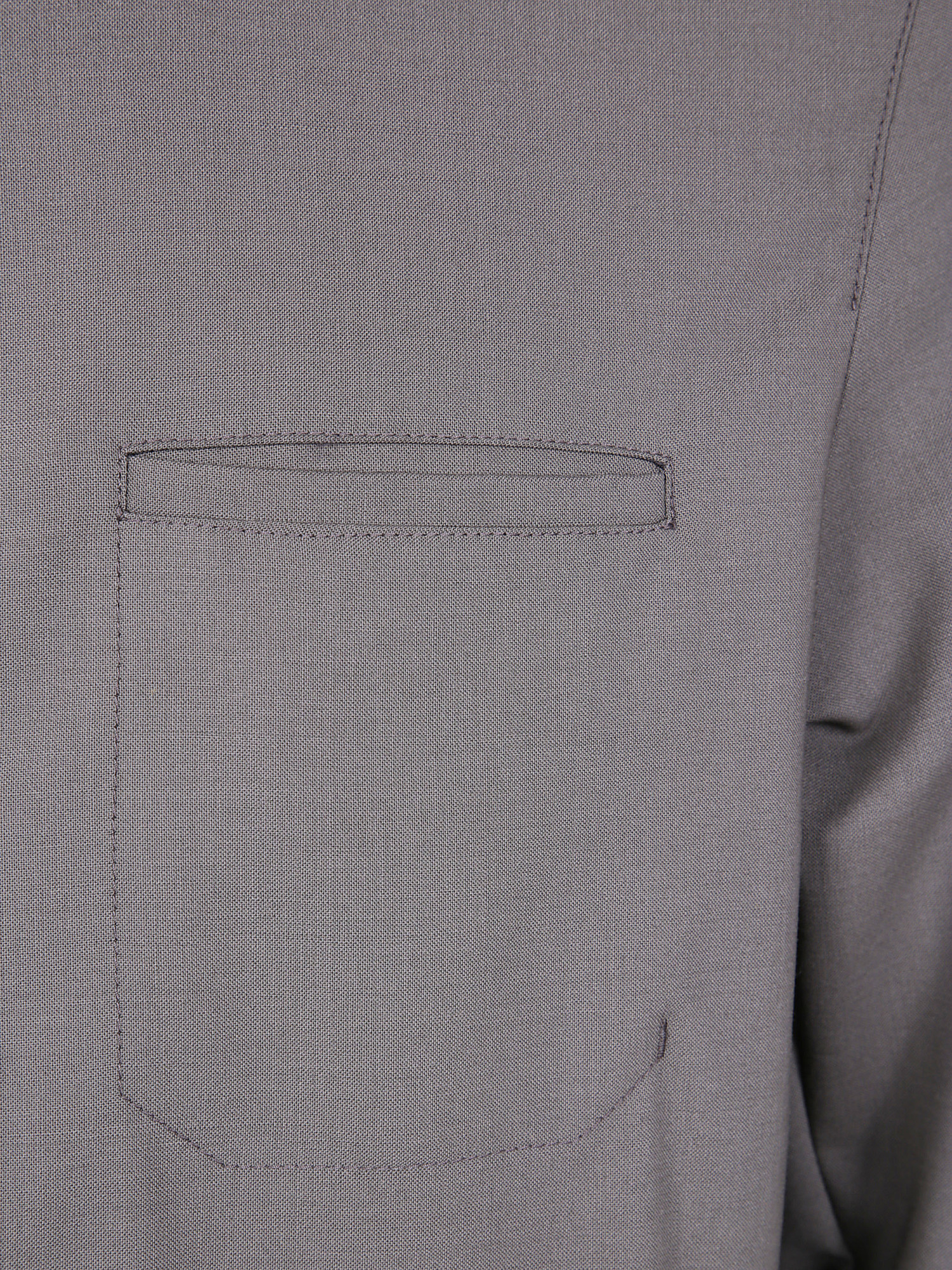Herno Long Sleeve Jacket With Collared Neck And Pocket In Gray