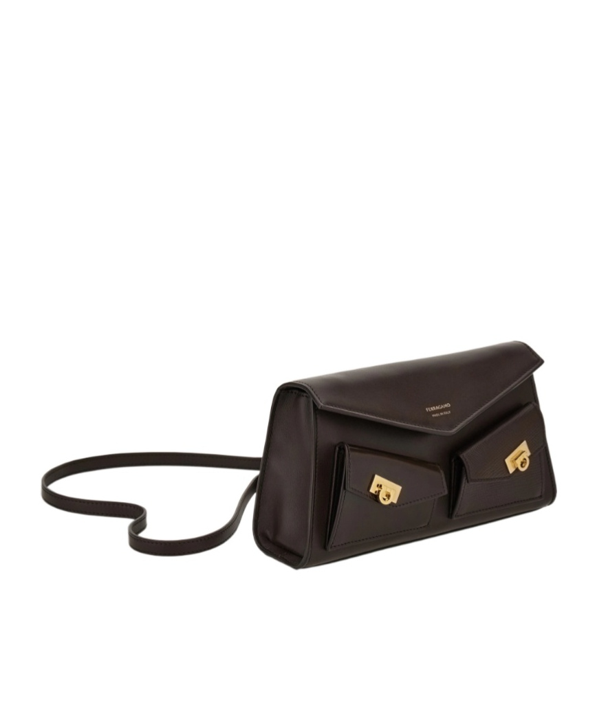Ferragamo Multipocket Mini Bag In Black