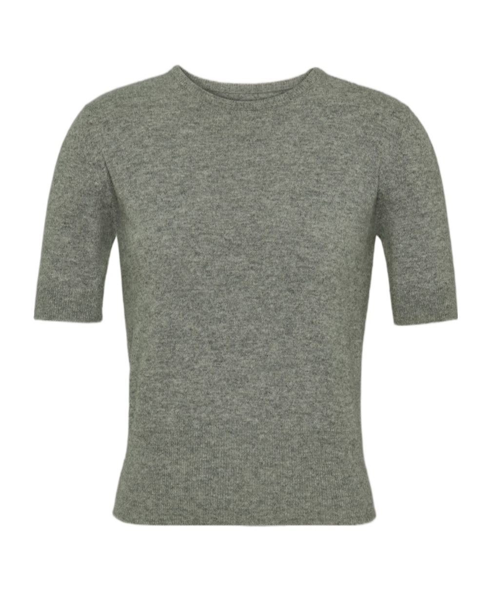 Maison Margiela Crew-neck Virgin Wool Jumper In Gray