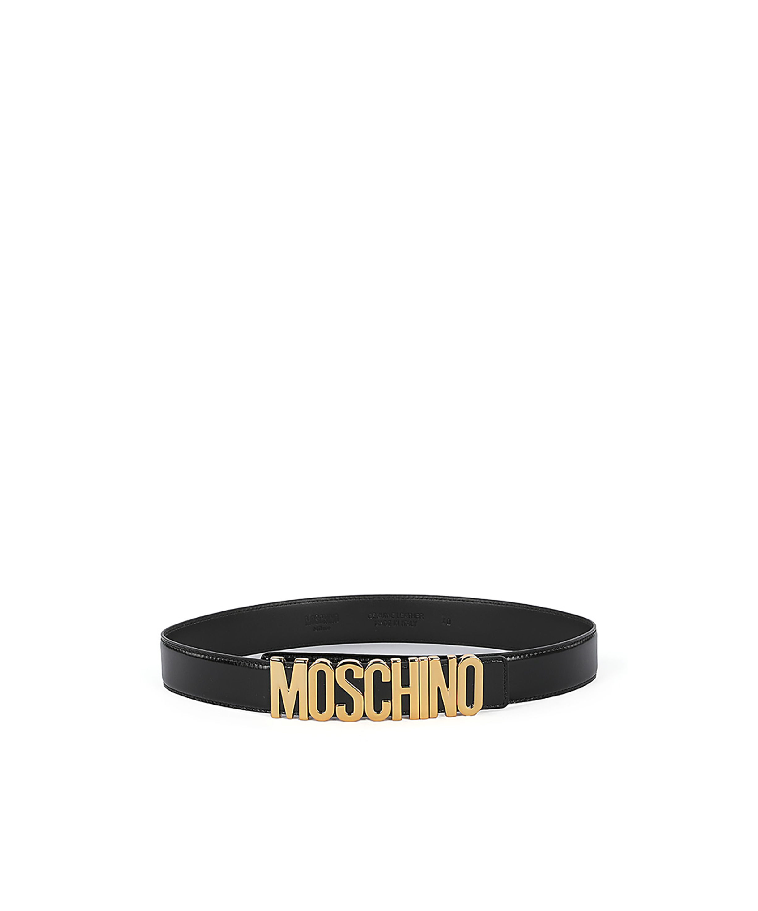Moschino Belt With Python Print In Black