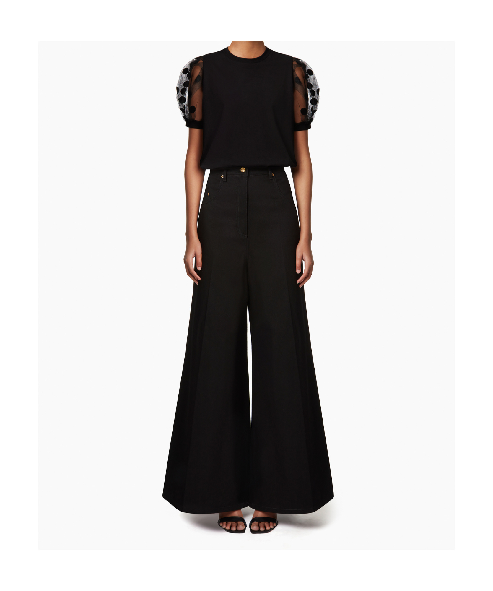 Nina Ricci Flared Jeans In Black