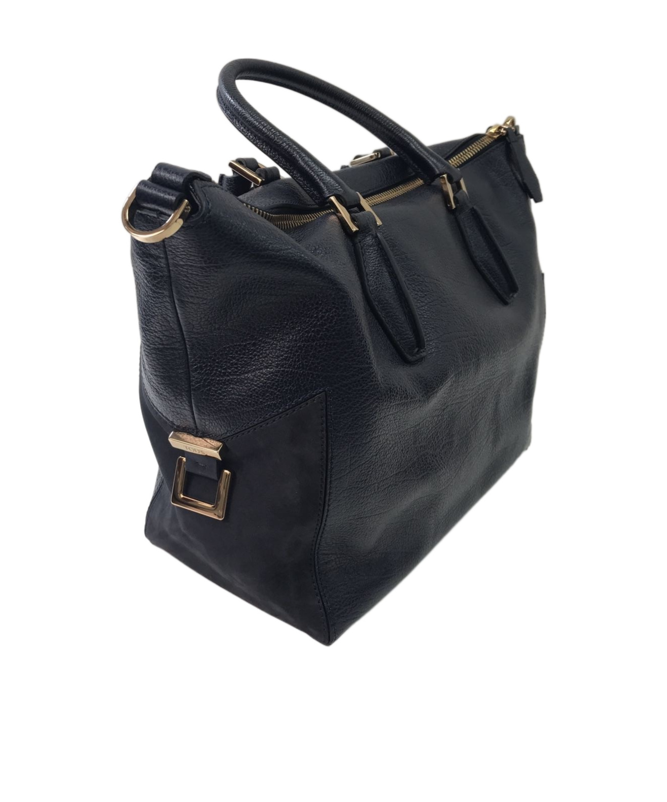 Tod's Zippered Shoulder Bag In Black