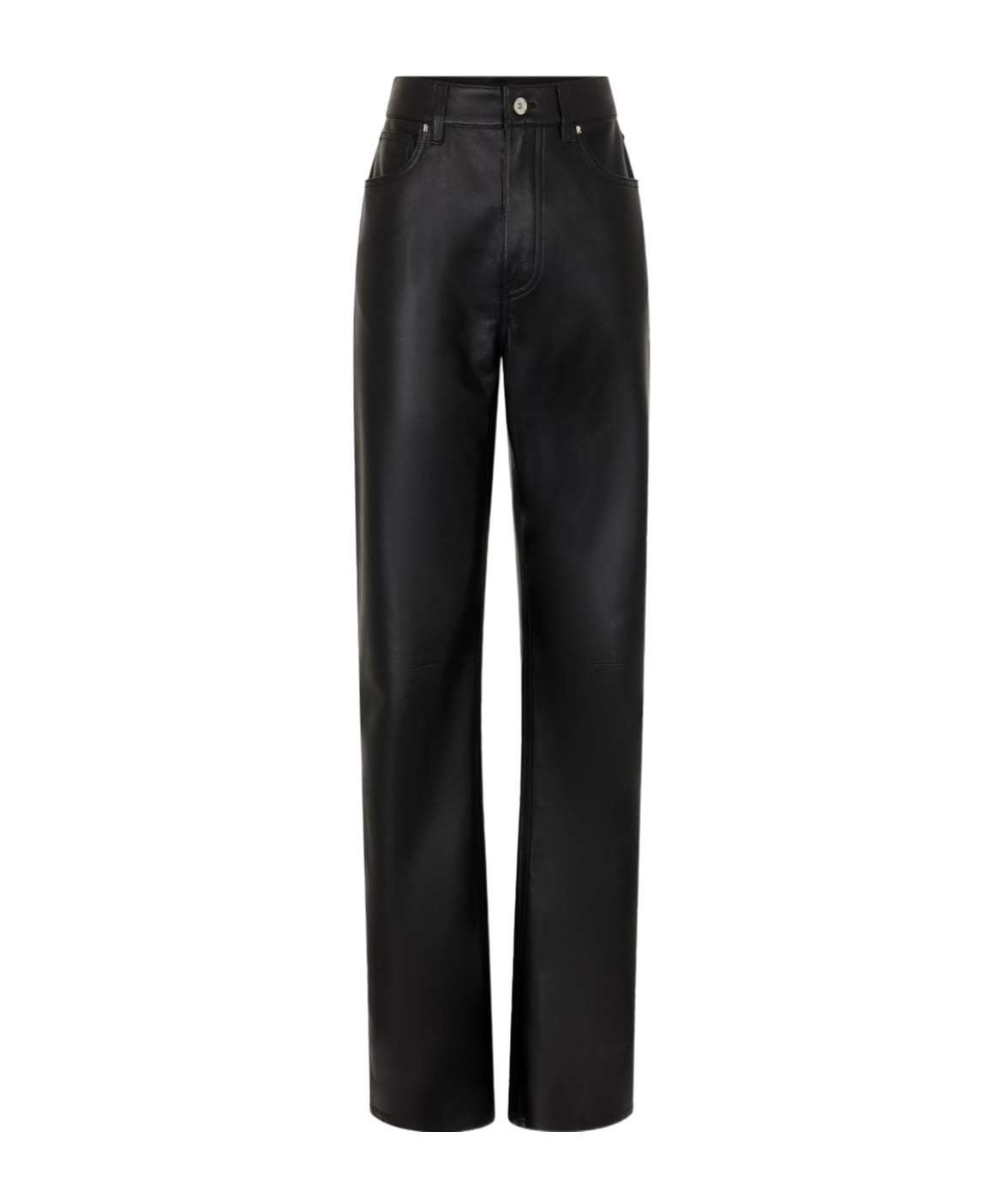 Rabanne Leather Trousers In Black