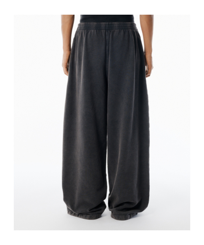 Alexander Wang Elastic-waist Track Pants In Gray