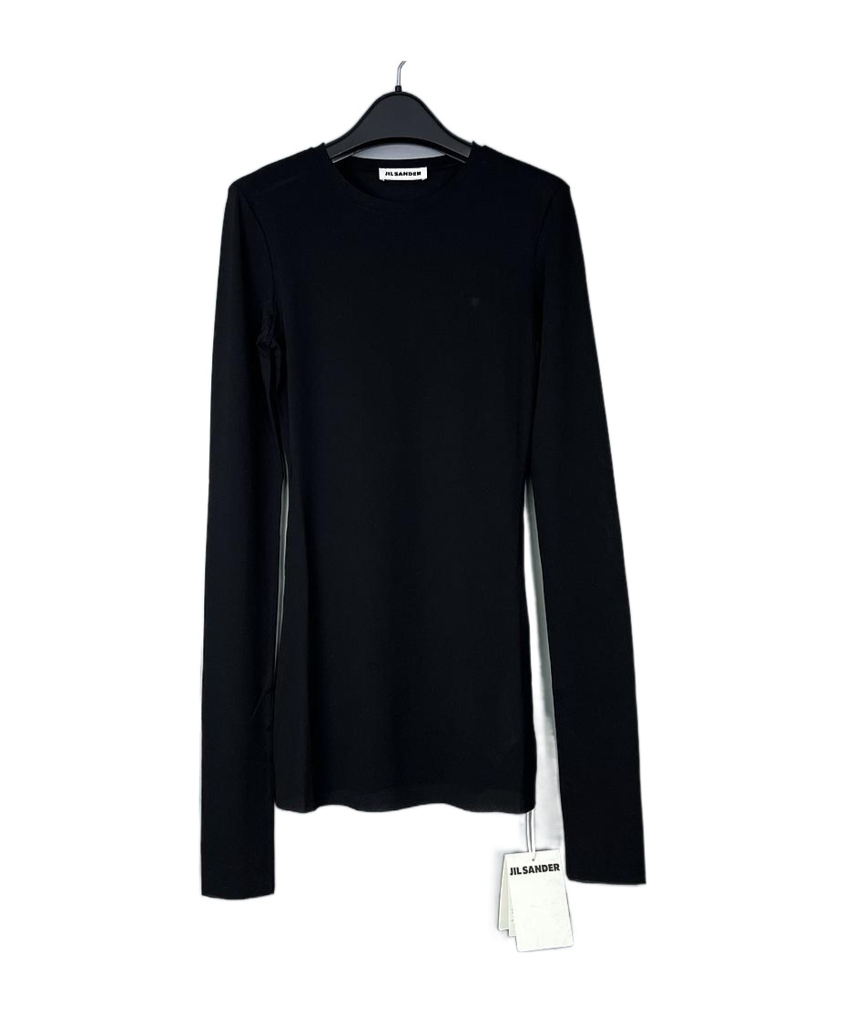 Jil Sander Long-sleeved T-shirt In Black