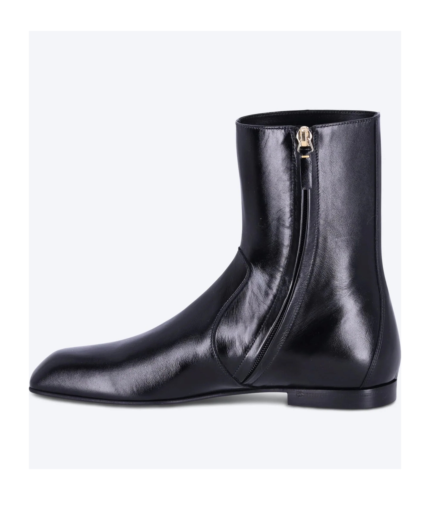Khaite Colt Leather Ankle Boots In Black