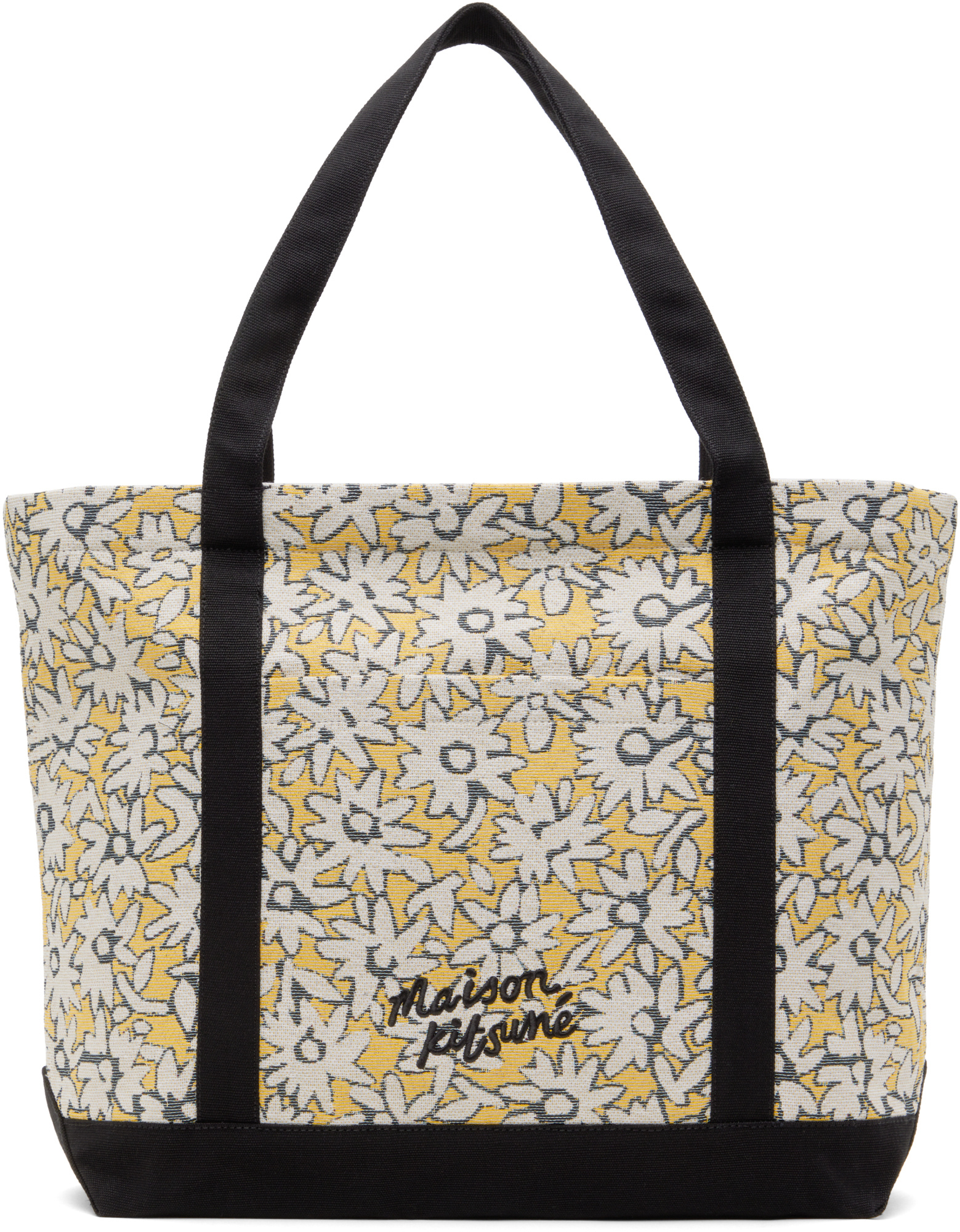 Maison Kitsuné Daisy Field Large Jacquard Tote