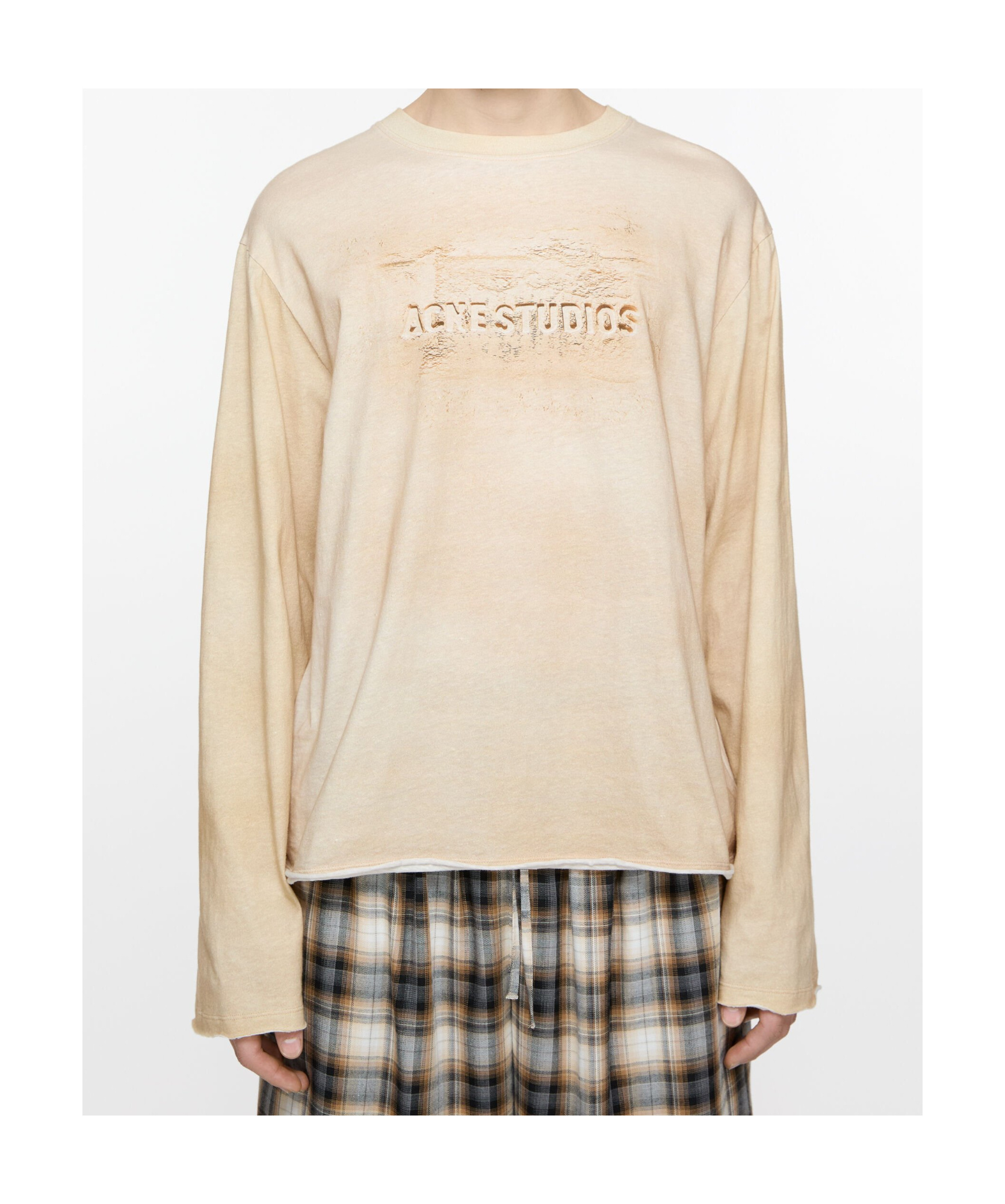 Acne Studios Edden U Long Sleeve Tee Sand Beige