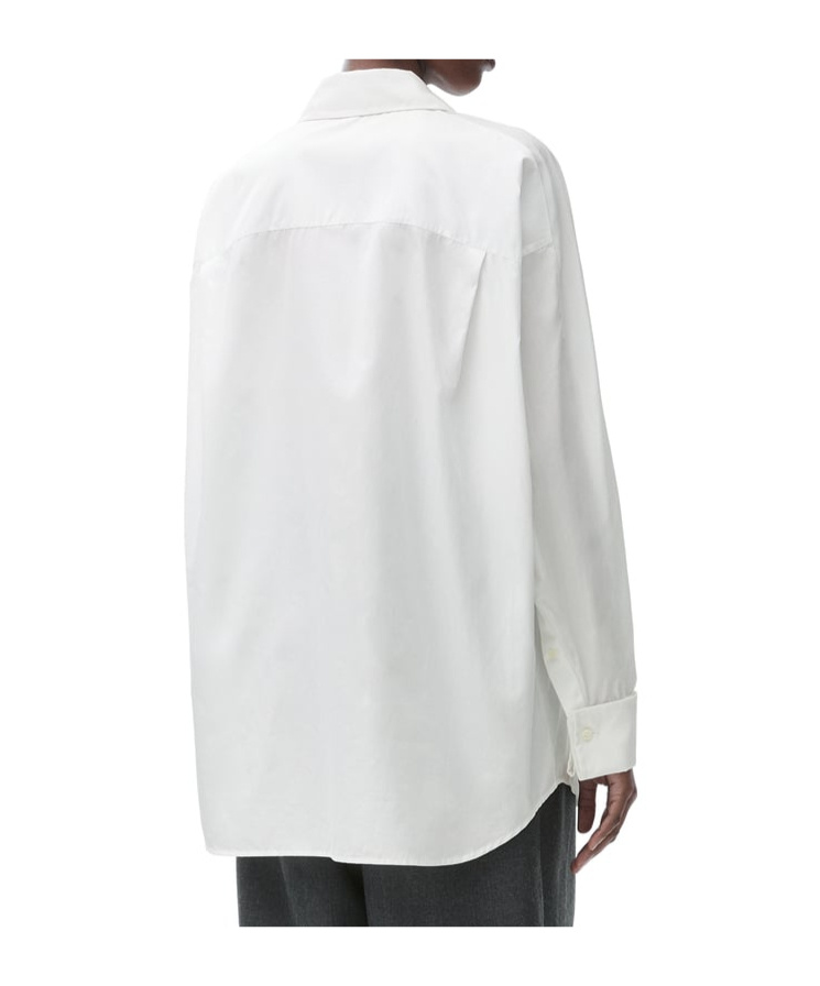 Loewe Lapel Long-sleeved Shirt In White