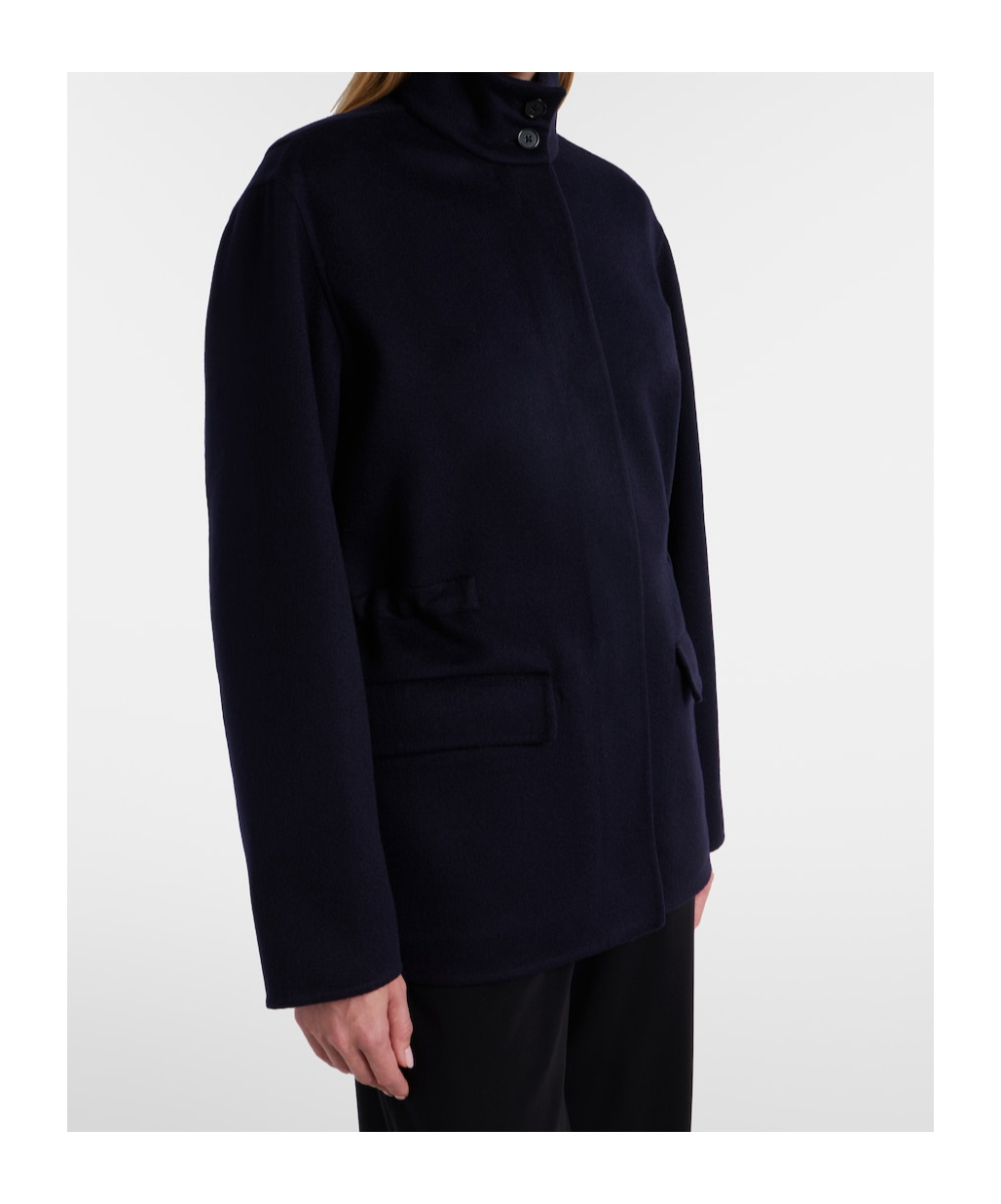 The Row Tanera Cashmere Jacket In Blue