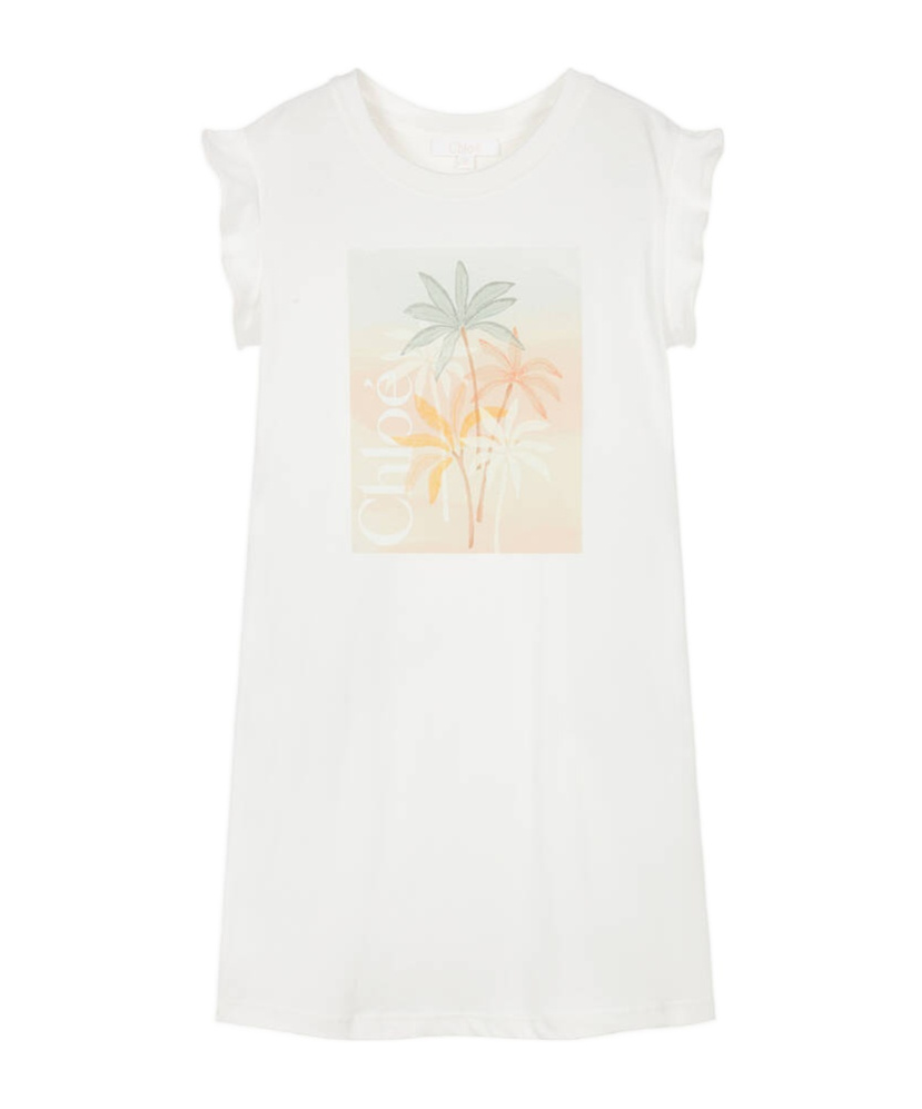 Chloé Round-neck Dress In White