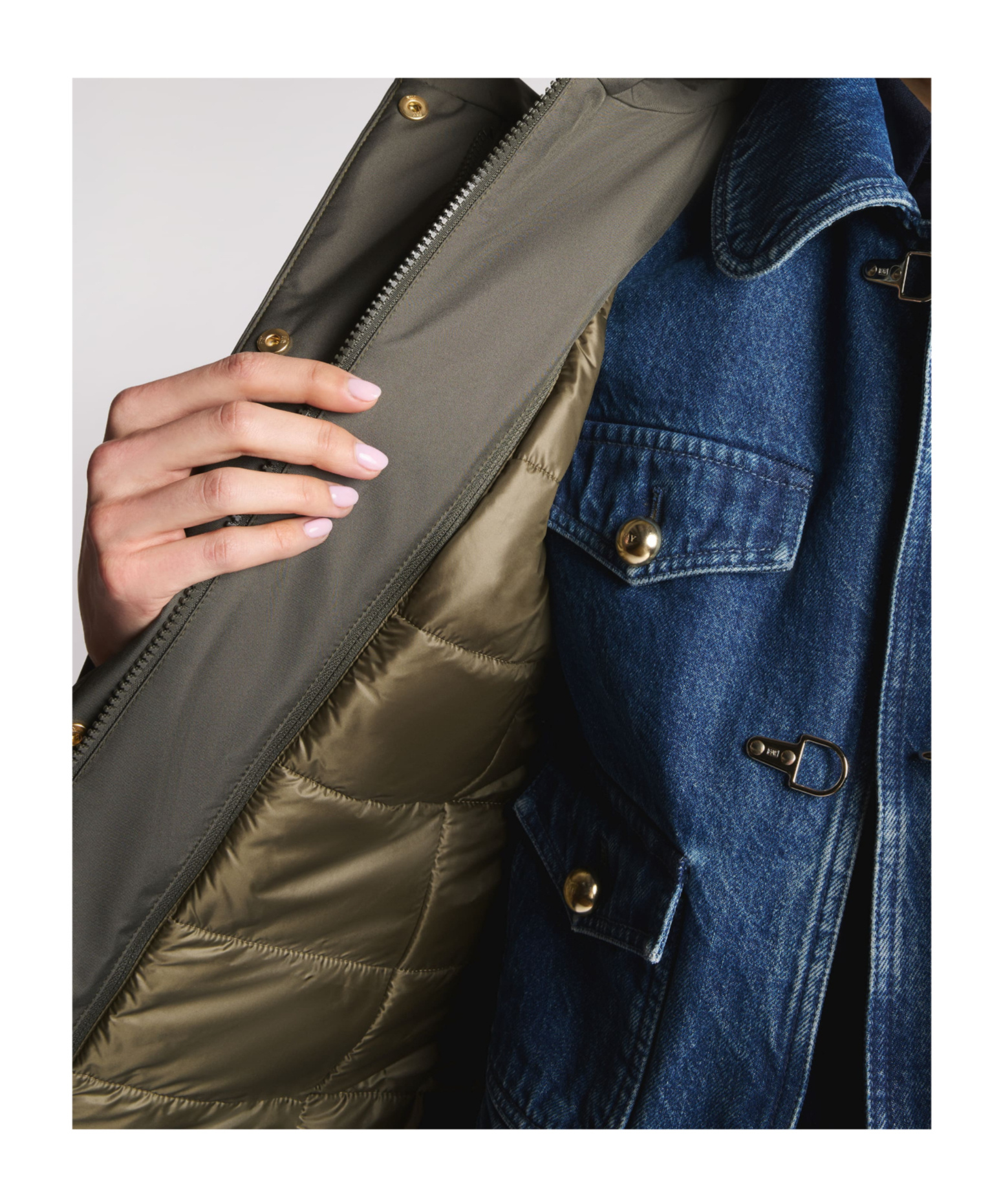 Fay Structured Fit Green Coat With Timeless Elegance In Gray