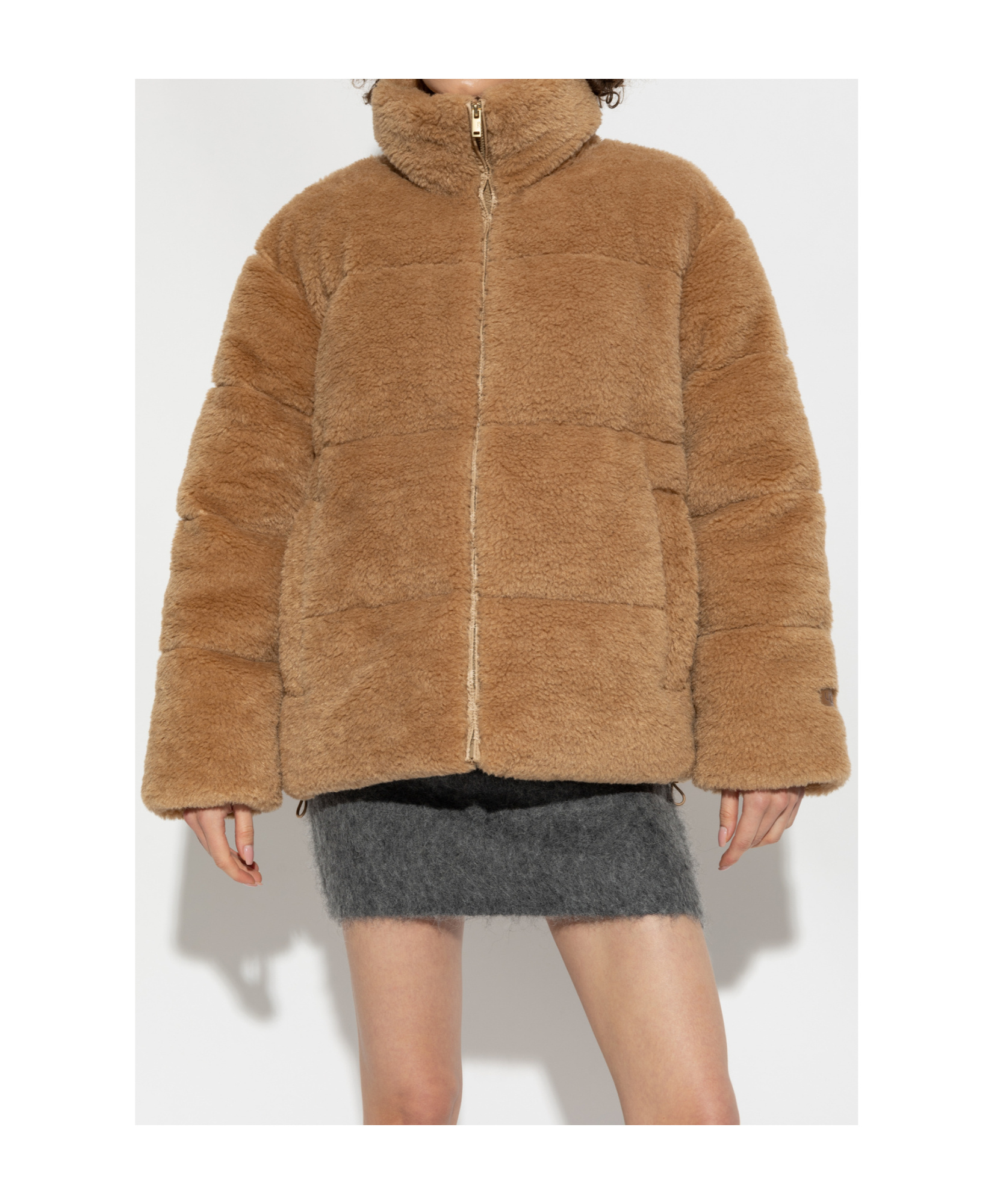 Shop Ugg Shearling Jacket In Brown
