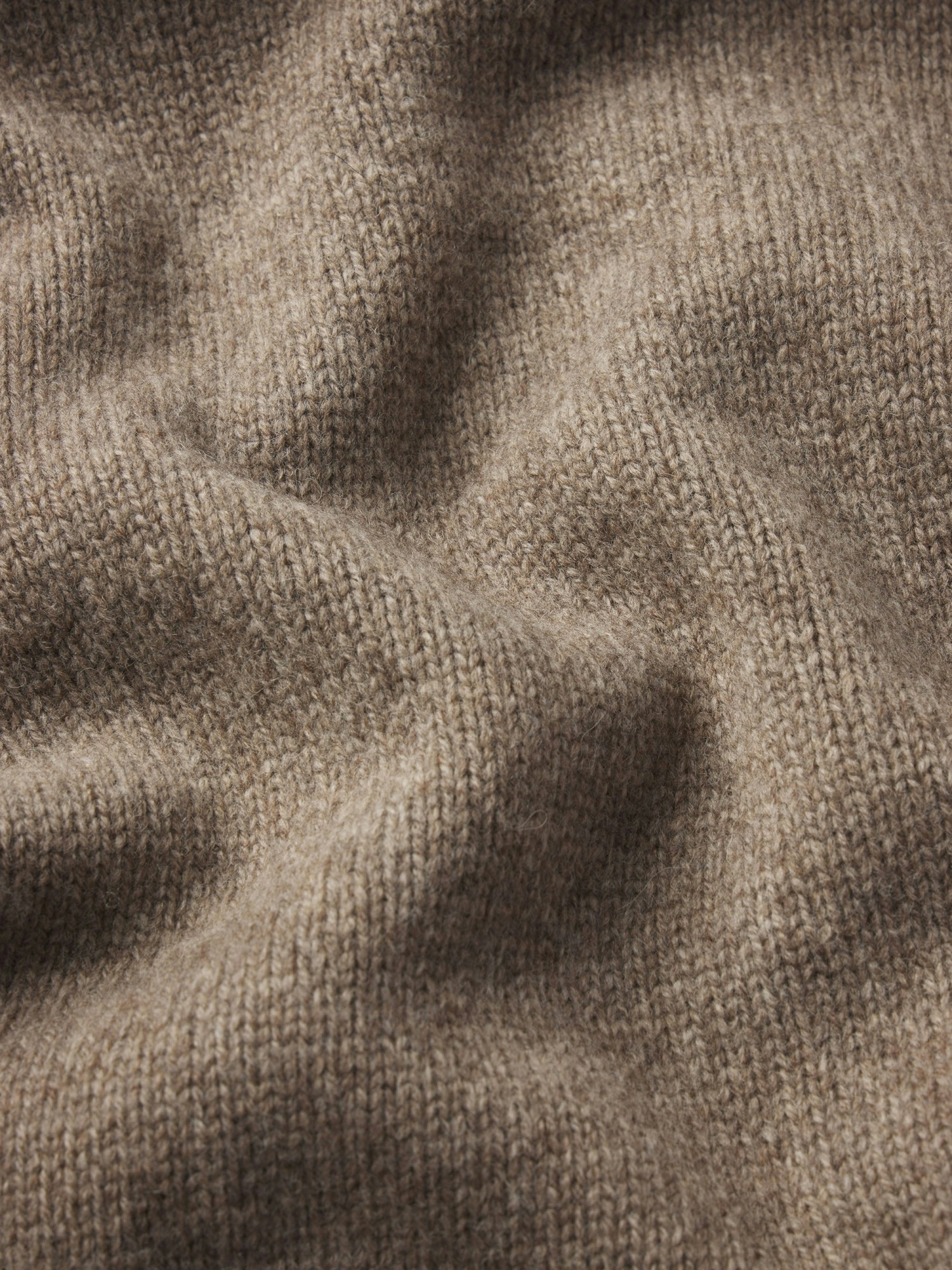 Frame Polo-neck Buttoned Cardigan In Brown