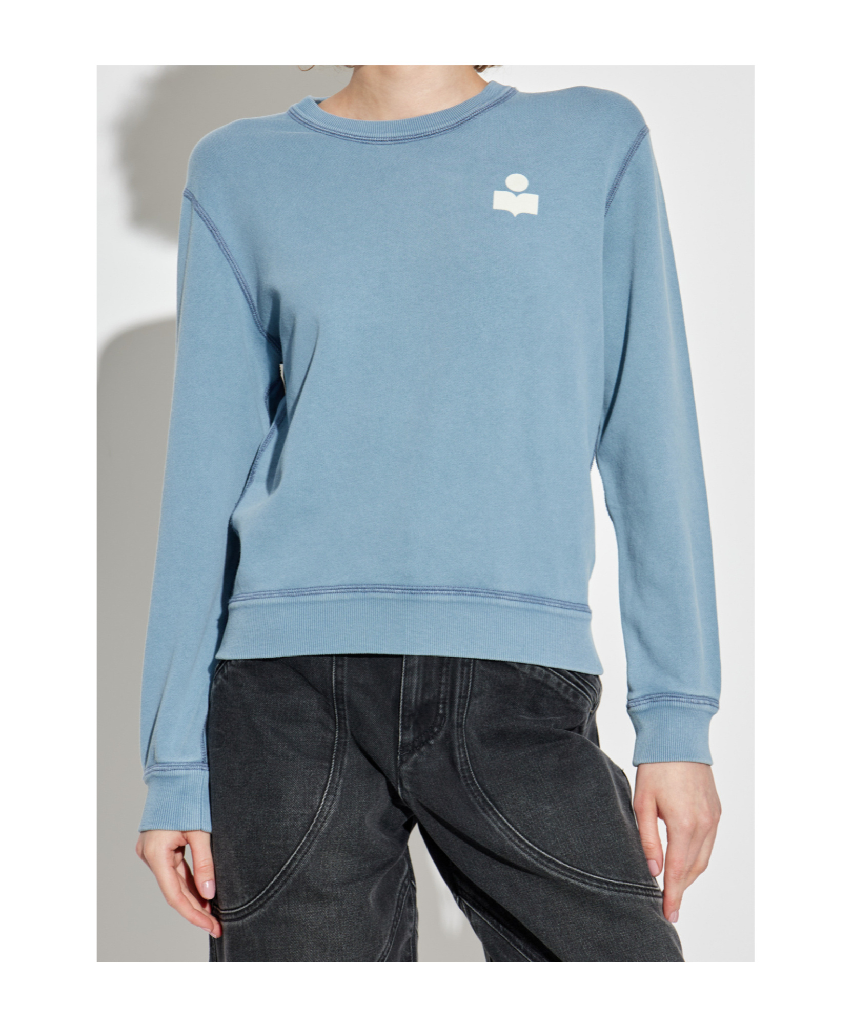 Isabel Marant Étoile Long Sleeve Sweatshirt In Blue