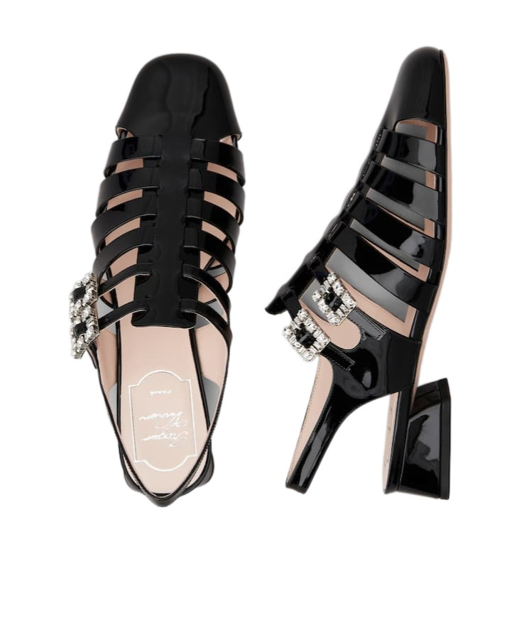 Roger Vivier Très Vivier Sandals In Patent Leather