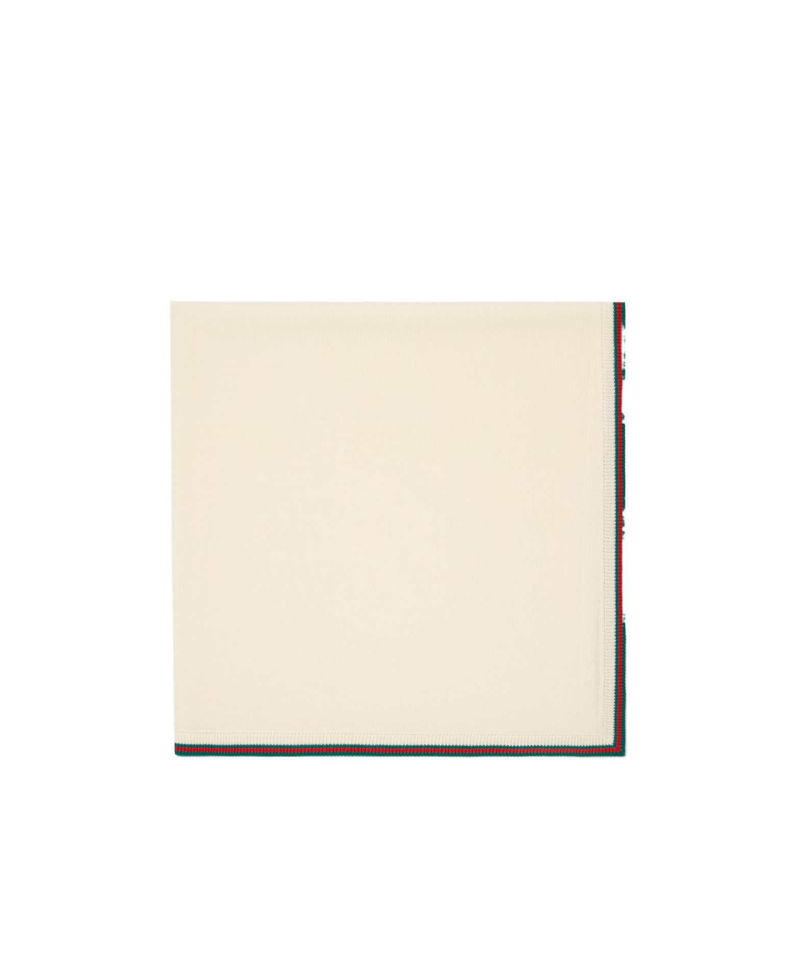 Gucci Baby Wool Blanket With Web In White