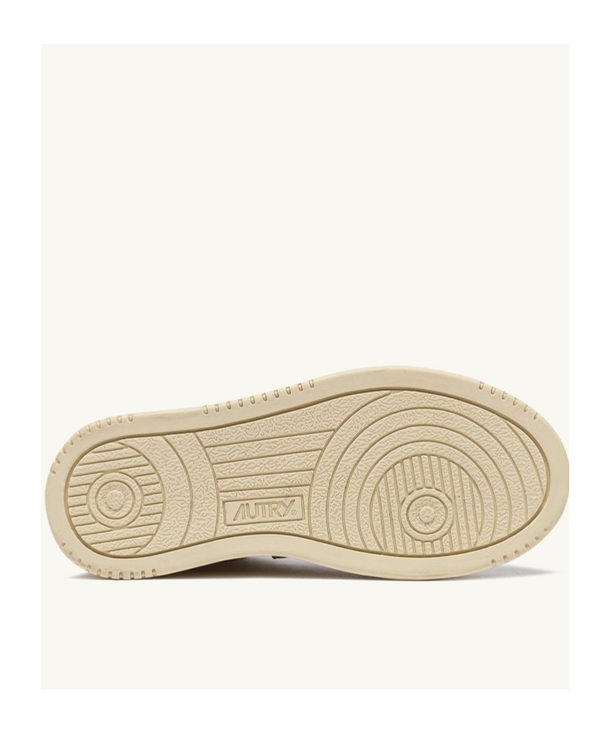 Autry Mid-top Suede Sneakers In White