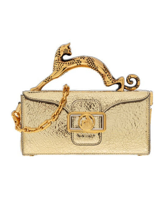 Shop Lanvin Nano Pencil Cat Mini Bag In Nude