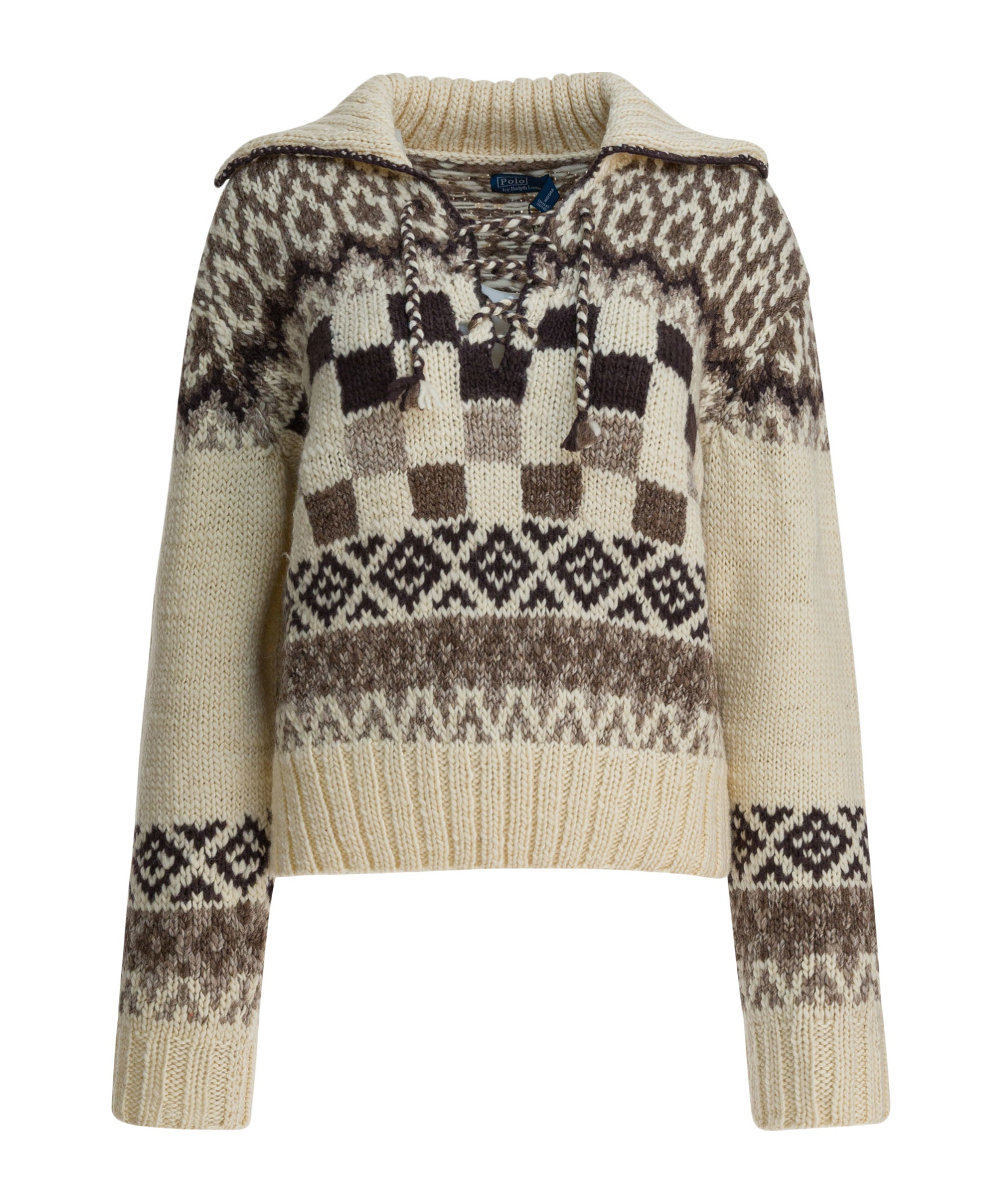 Polo Ralph Lauren Long-sleeved Sweater In Neutral