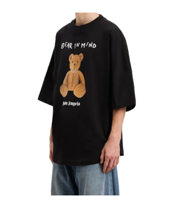 Palm Angels Men Bear In Mind Over T-shirt In Black