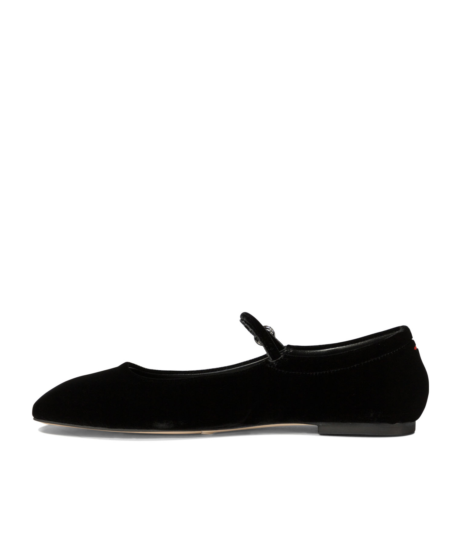 Shop Aeyde Suede Ballet Shoes In Black