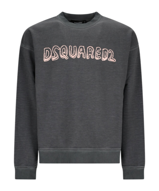 Dsquared2 "top Fade" Crew Neck Sweatshirt In Black