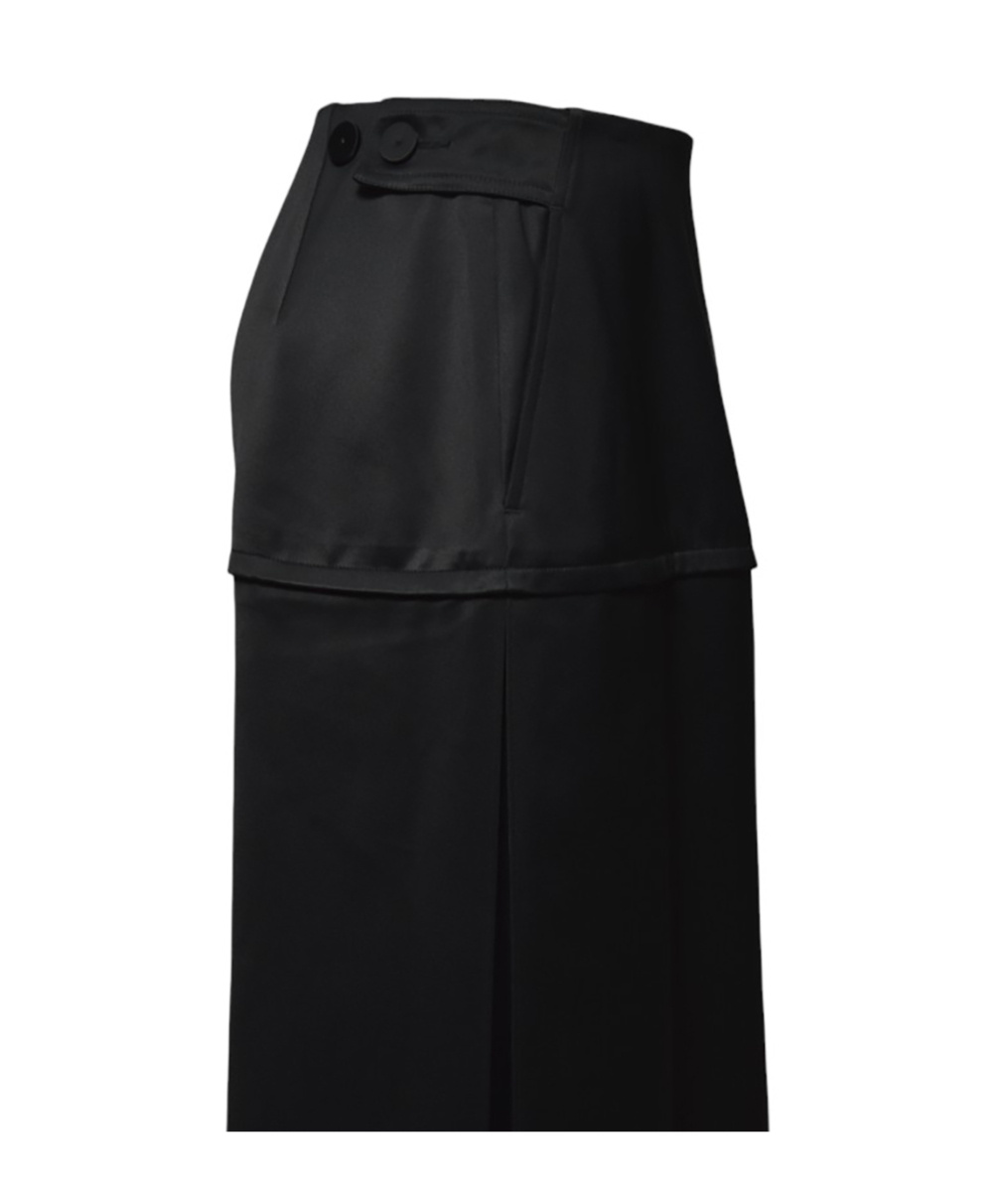 Jil Sander Floor-length Straight Skirt In Black