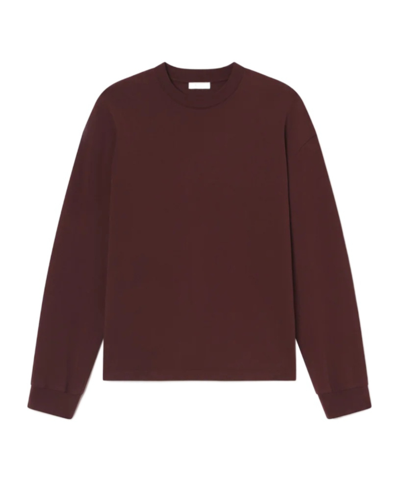 Agolde Asha Long-sleeved T-shirt In Brown