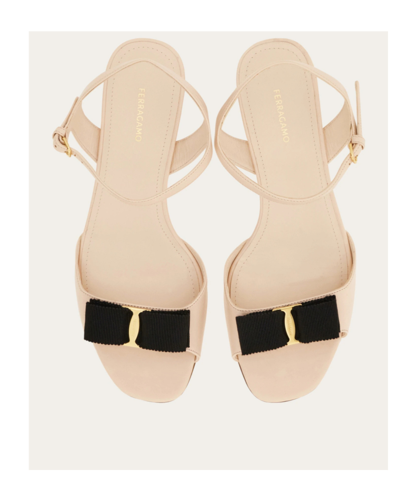 Ferragamo Vara Bow Sandals In Multi