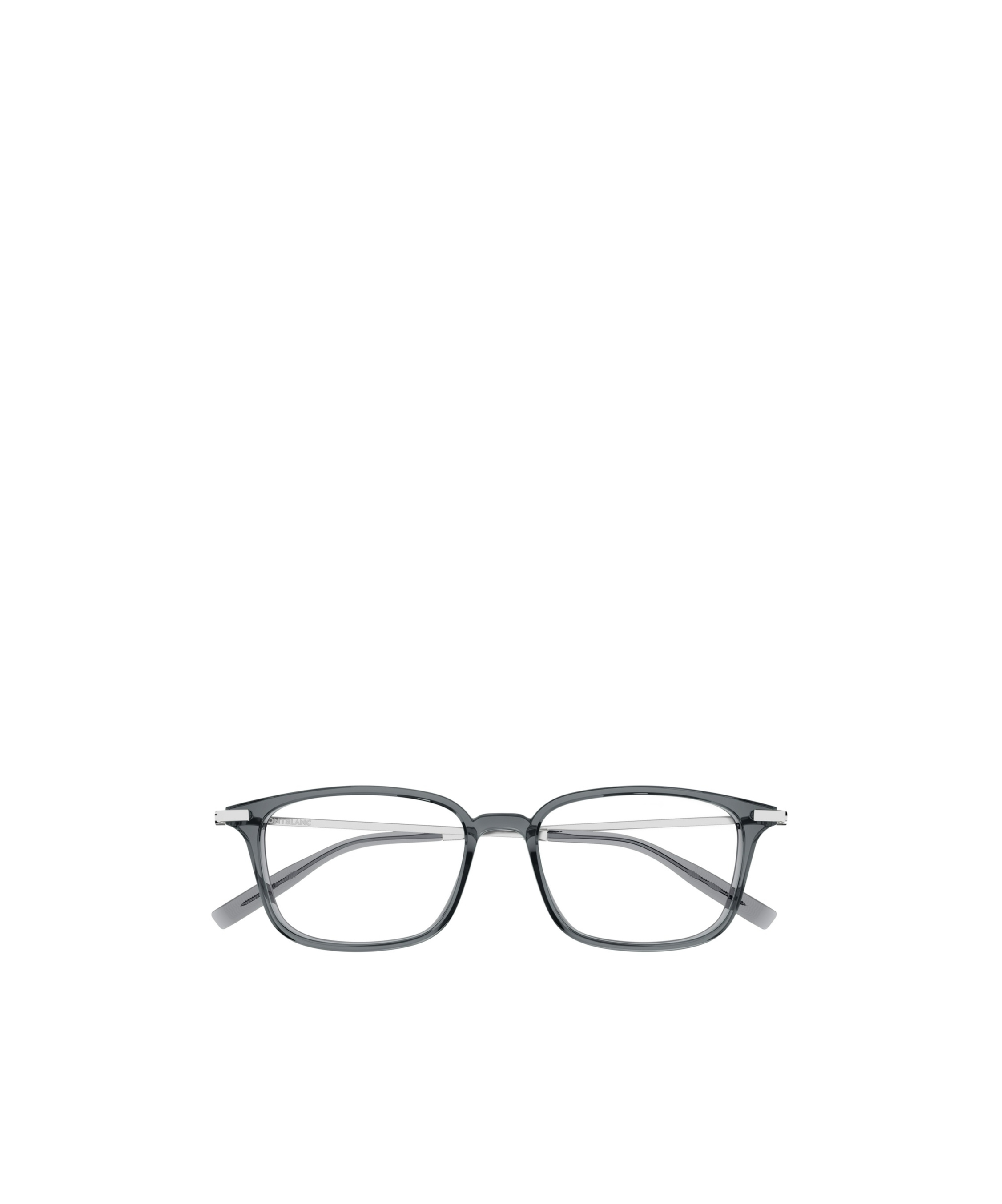 Montblanc Eyewear Rectangular Frame Glasses In Gray