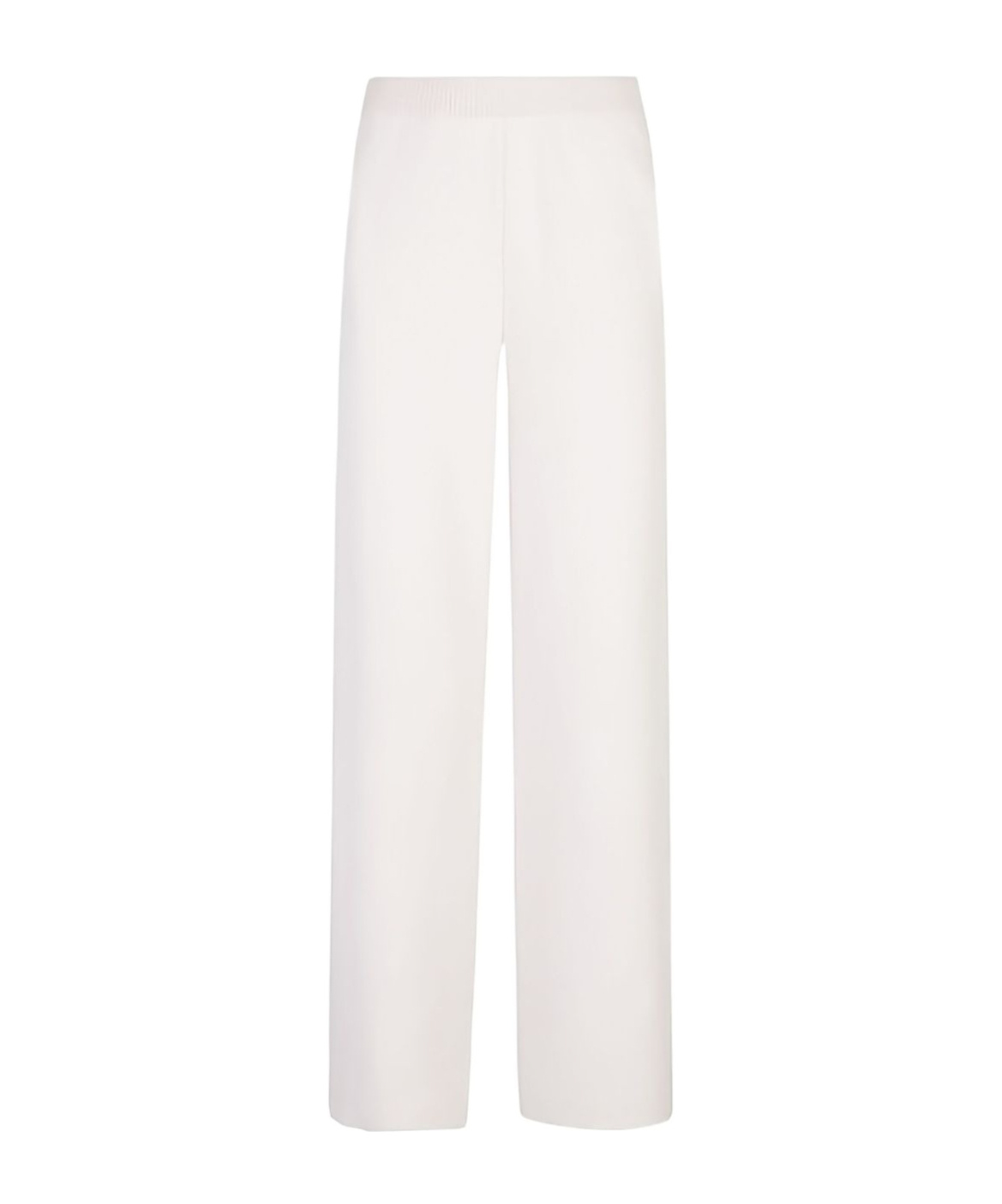 Eleventy Elastic Waist Casual Pants In White