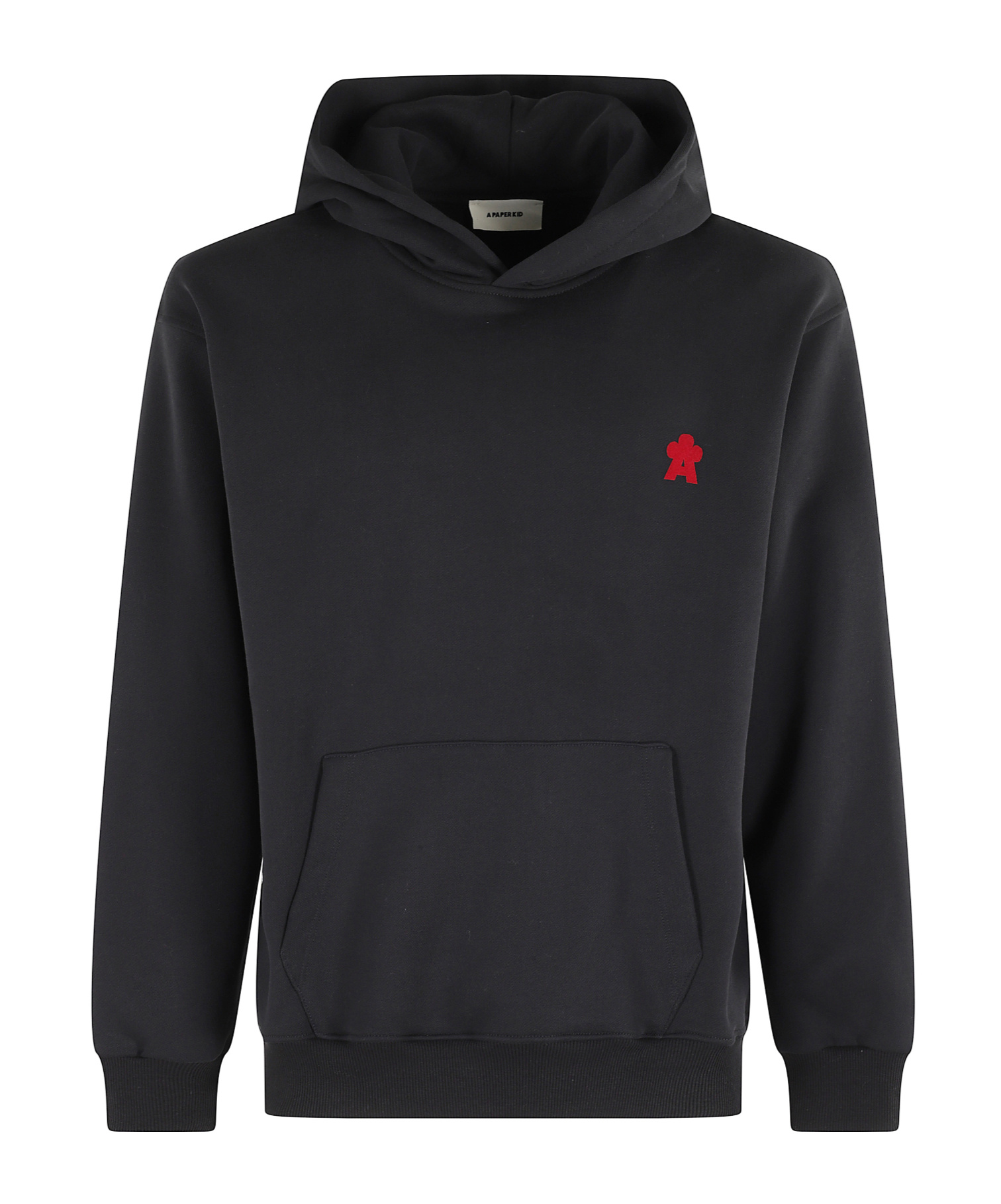 A Paper Kid Logo-embroidered Hoodie In Black